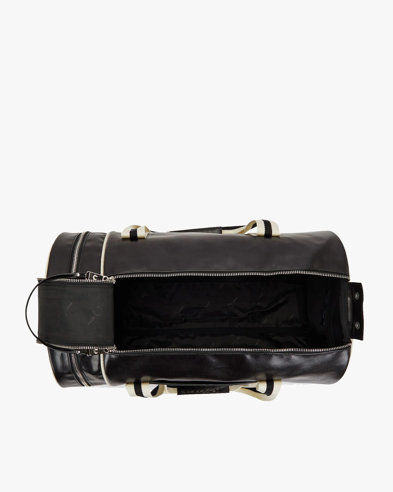 Fred Perry Classic Barrel Bag - Black / Ecru - Image 7