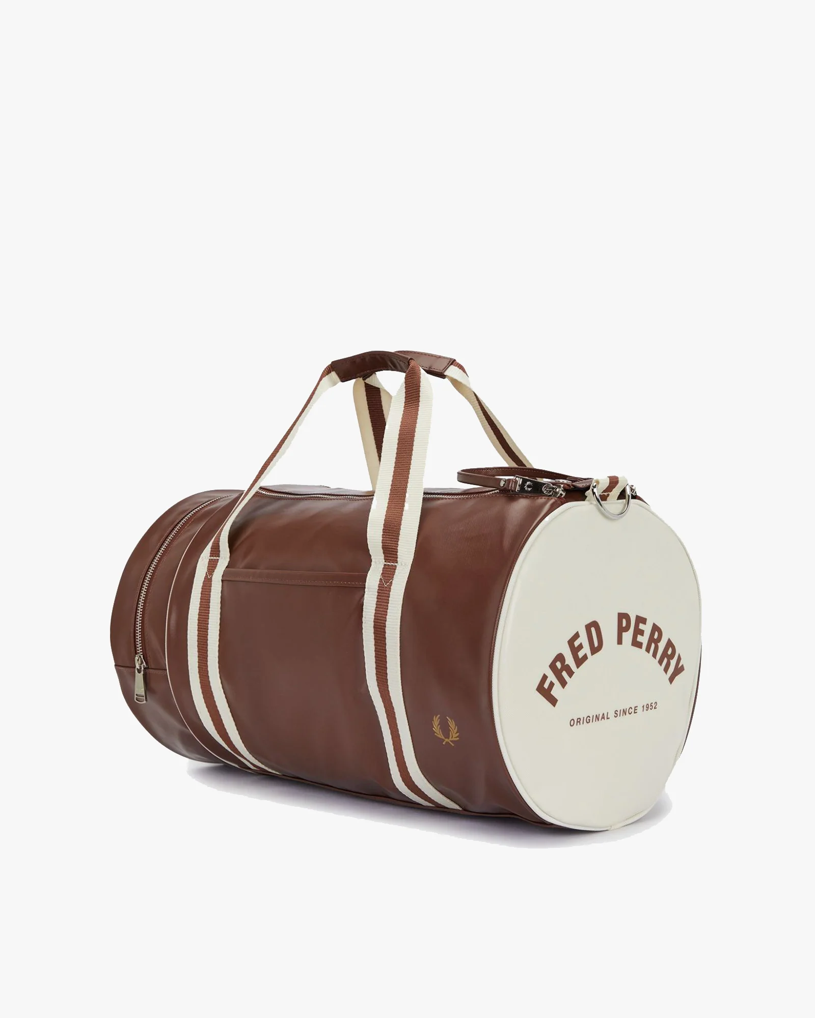 Fred Perry Classic Barrel Bag - Tan / Ecru - Image 5