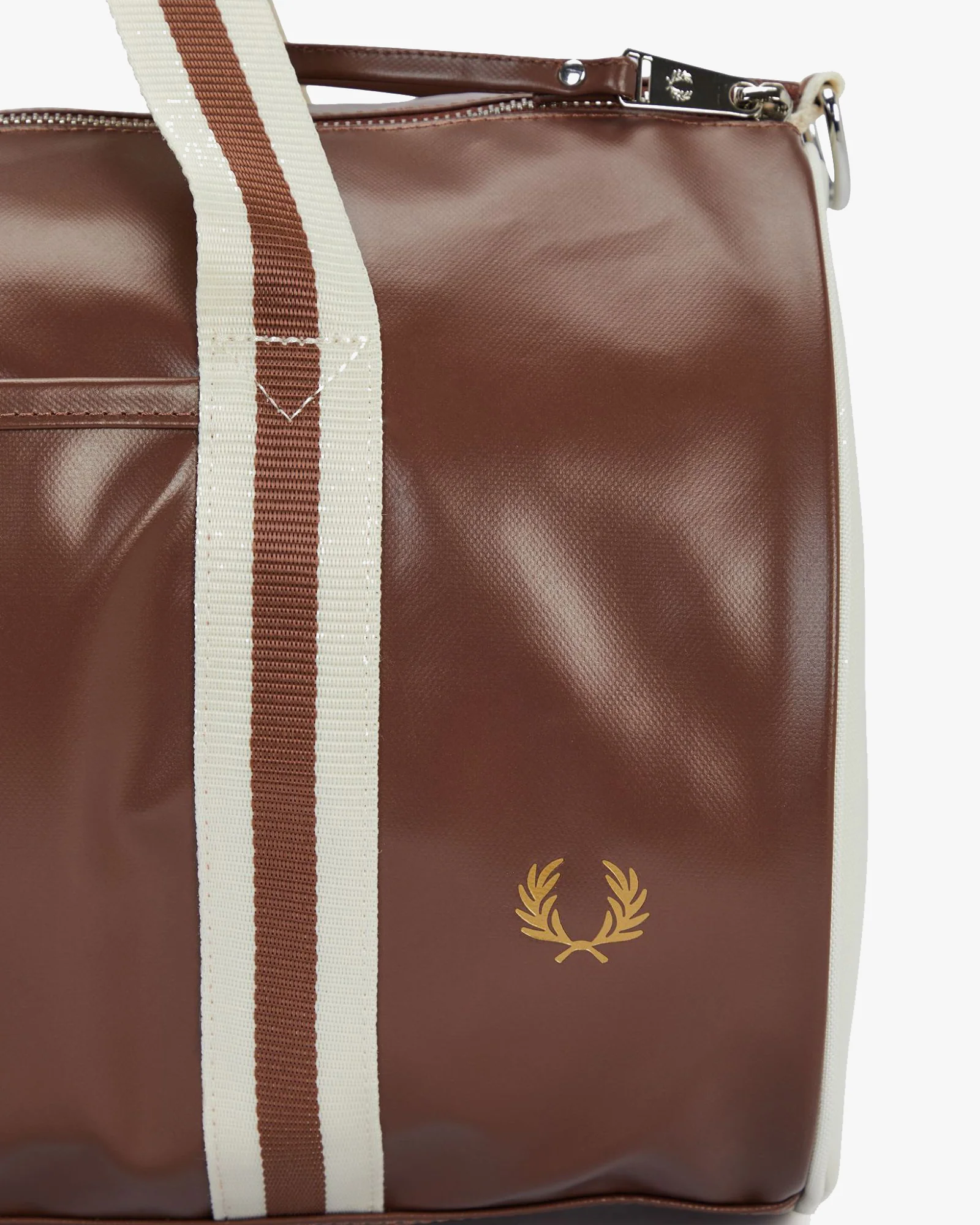 Fred Perry Classic Barrel Bag - Tan / Ecru - Image 8