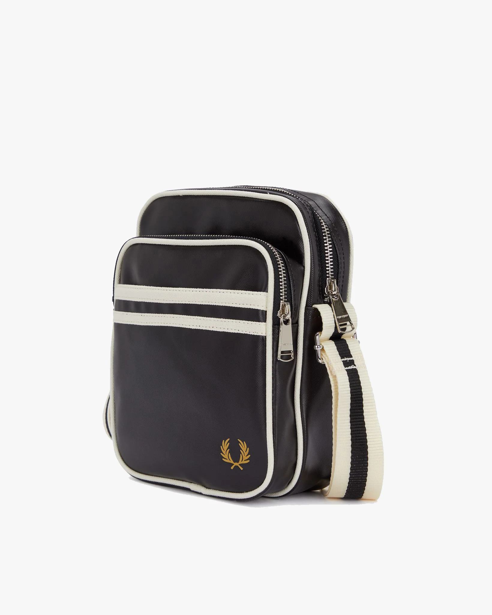 Fred Perry Classic Side Bag - Black / Ecru - Image 2