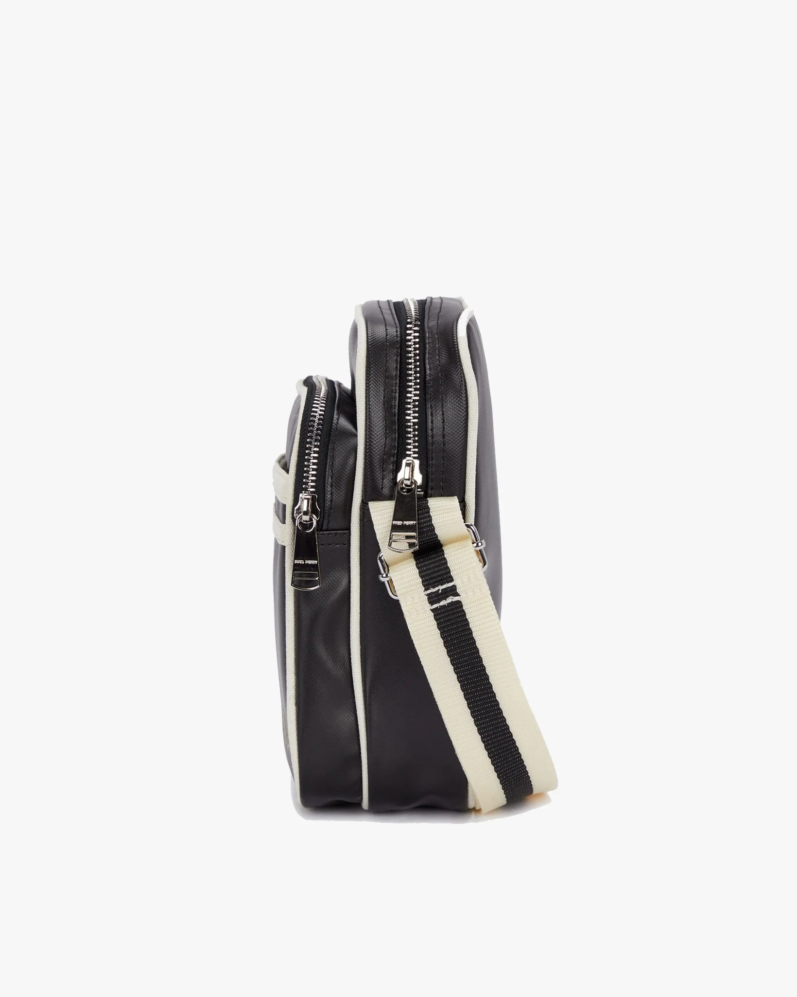 Fred Perry Classic Side Bag - Black / Ecru - Image 3