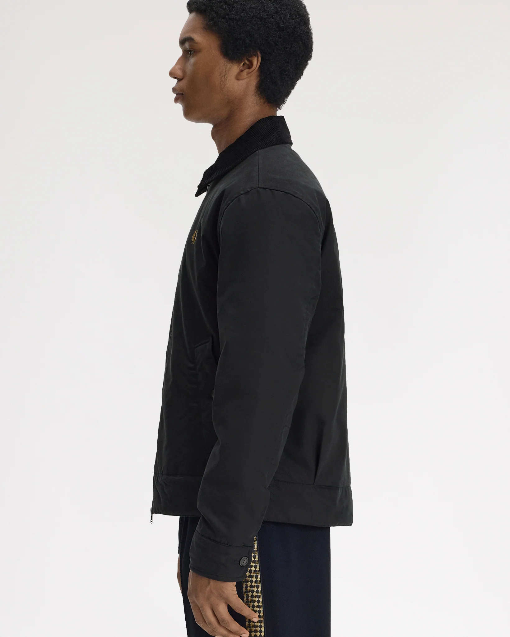 Fred Perry Cotton Caban Jacket - Black - Image 4