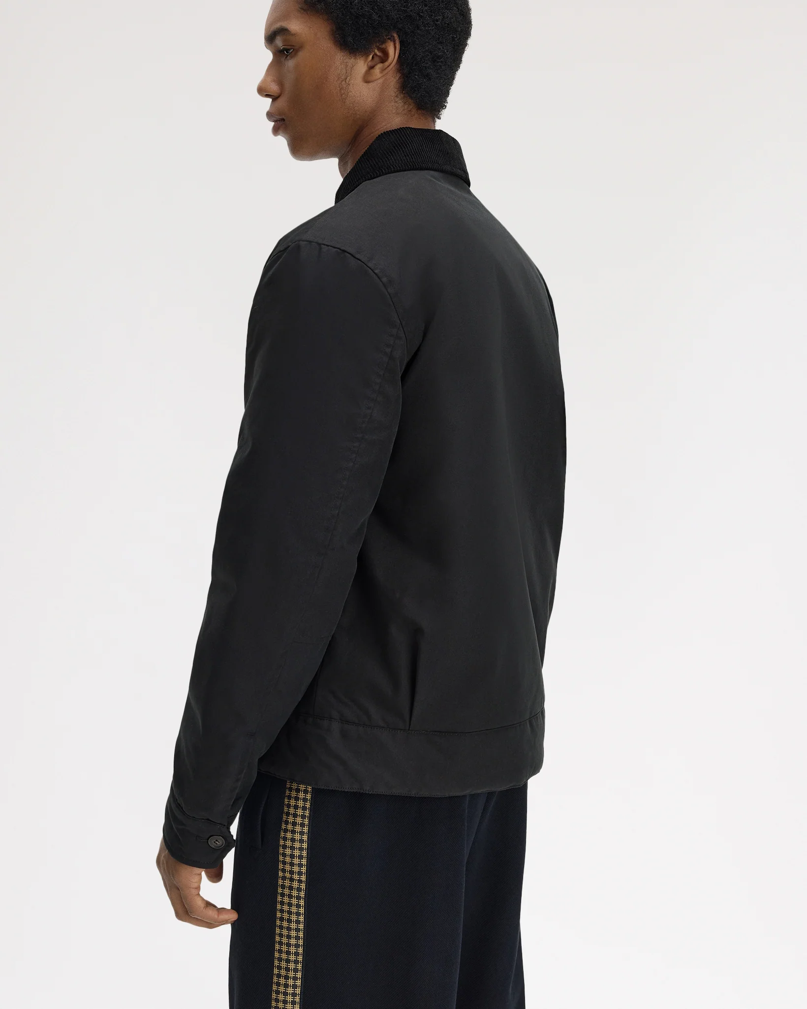 Fred Perry Cotton Caban Jacket - Black - Image 5