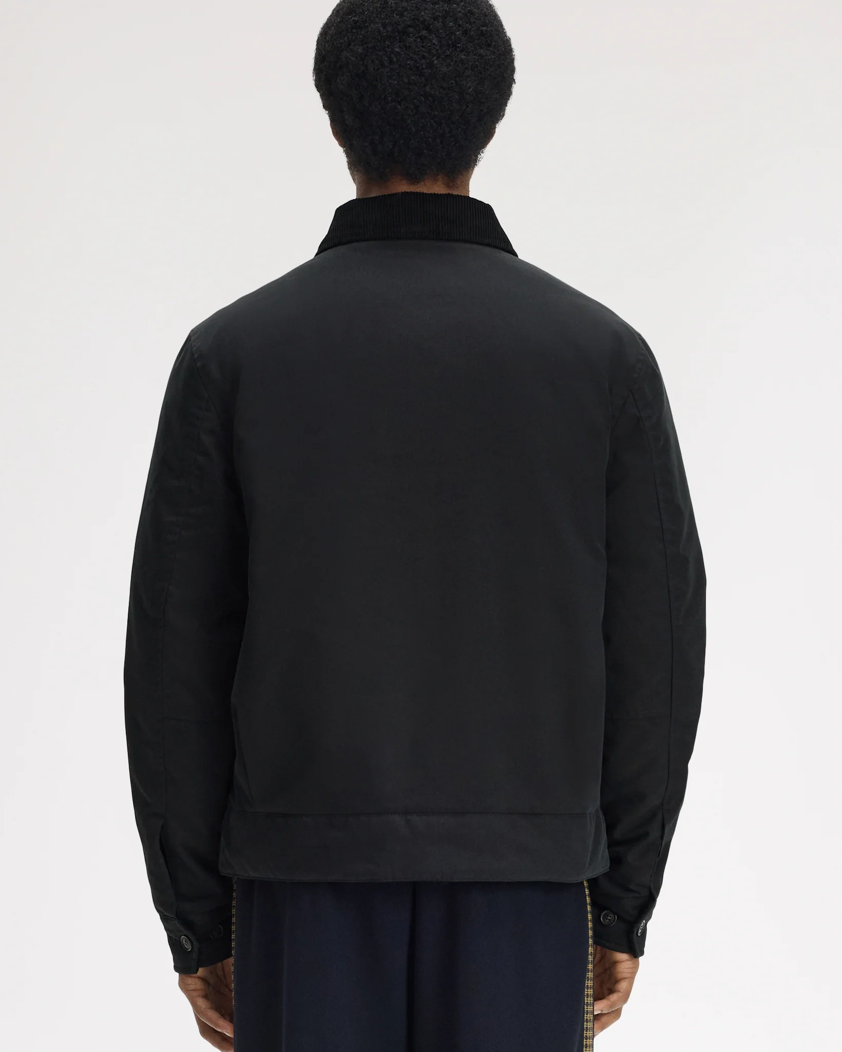 Fred Perry Cotton Caban Jacket - Black - Image 6