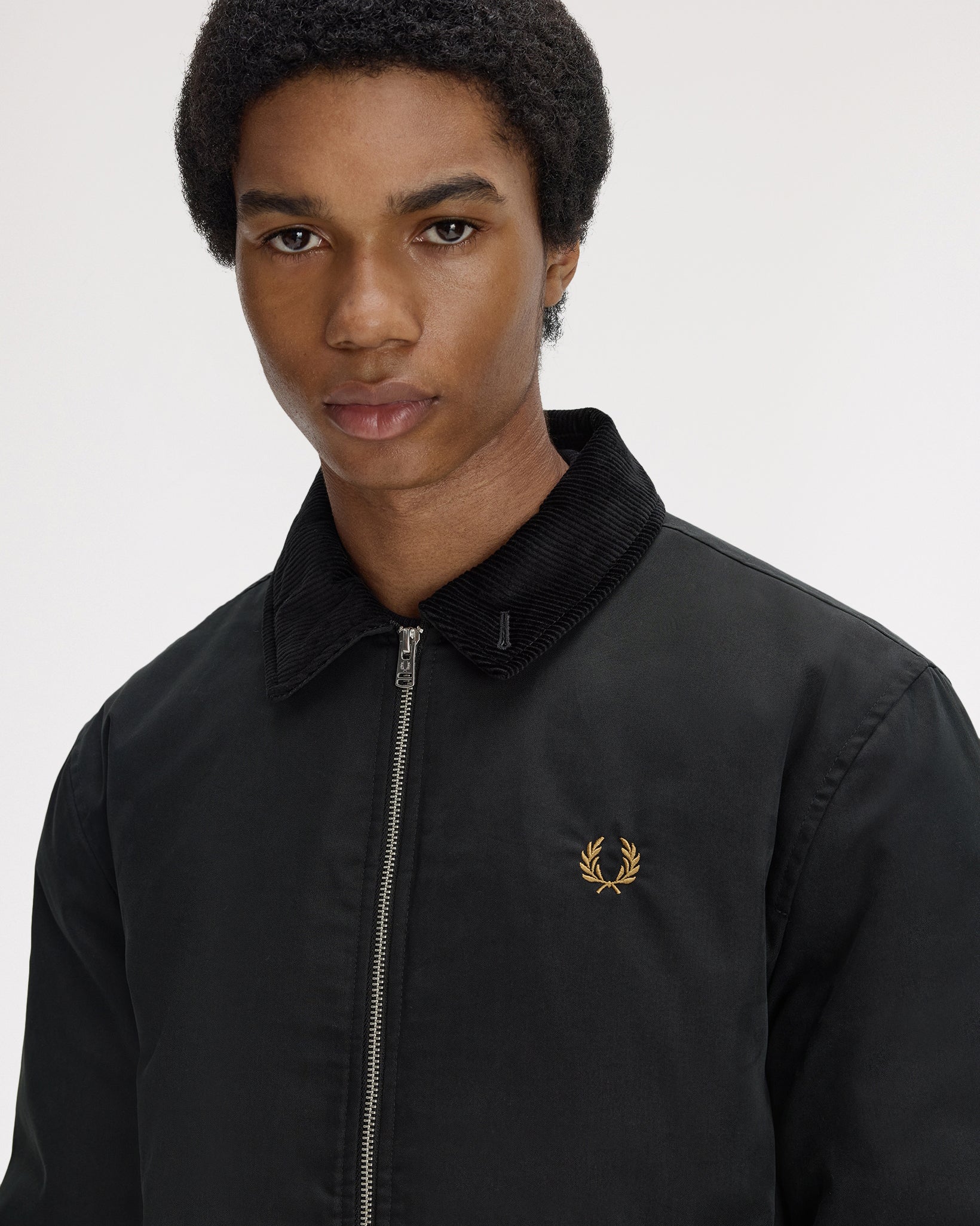 Fred Perry Cotton Caban Jacket - Black - Image 9