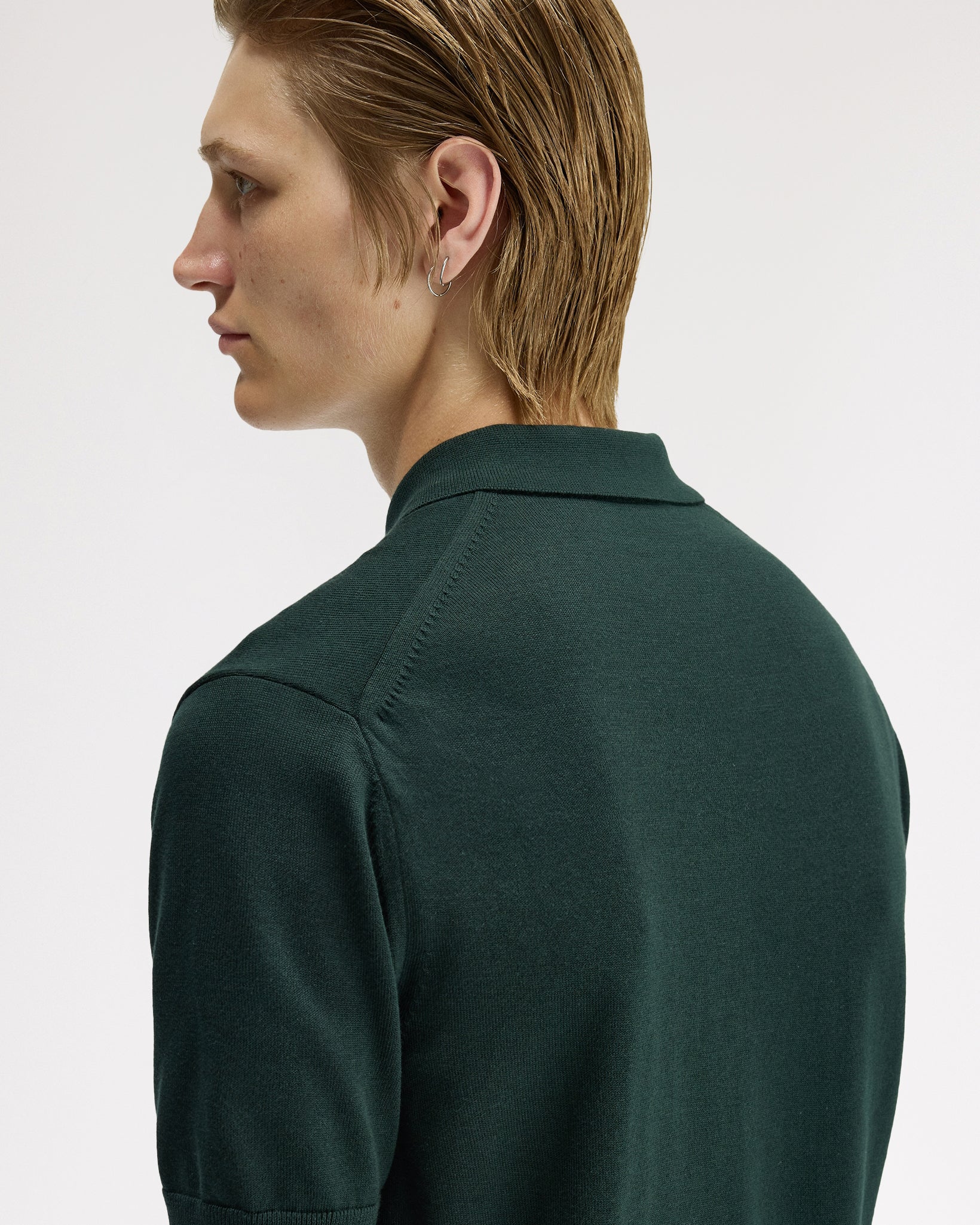Fred Perry SUPIMA® Cotton Knitted Polo Shirt - Grassroots - Image 7