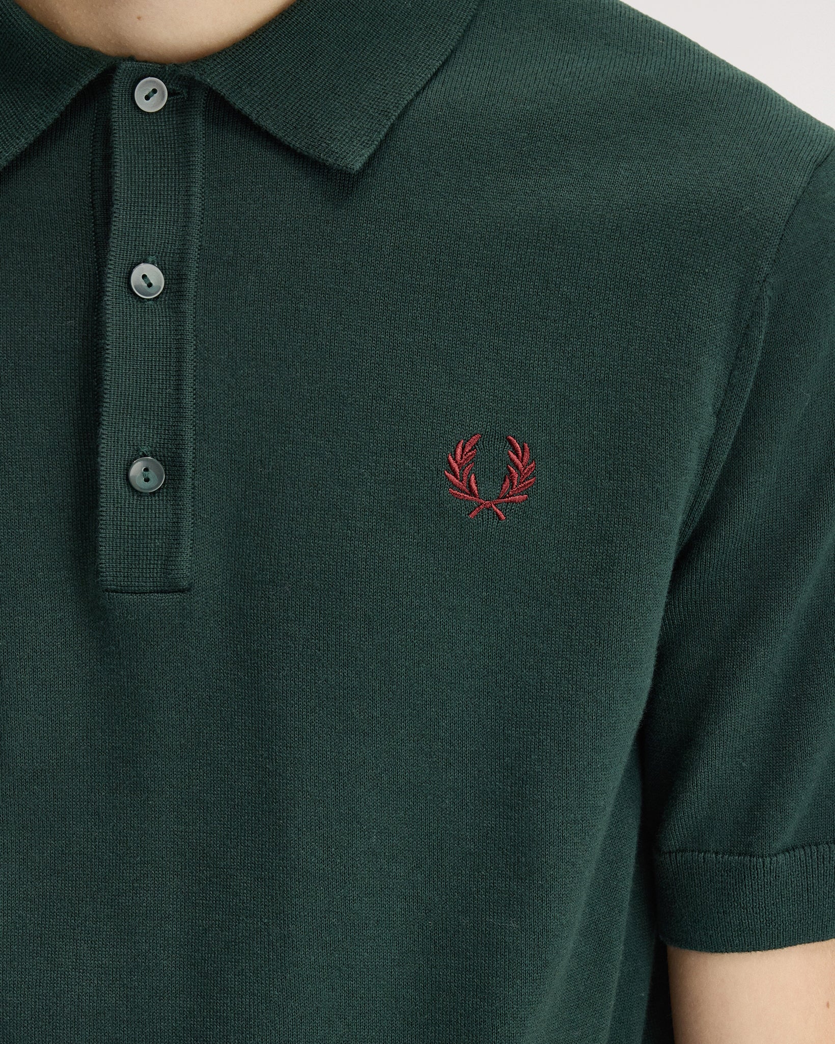 Fred Perry SUPIMA® Cotton Knitted Polo Shirt - Grassroots - Image 8