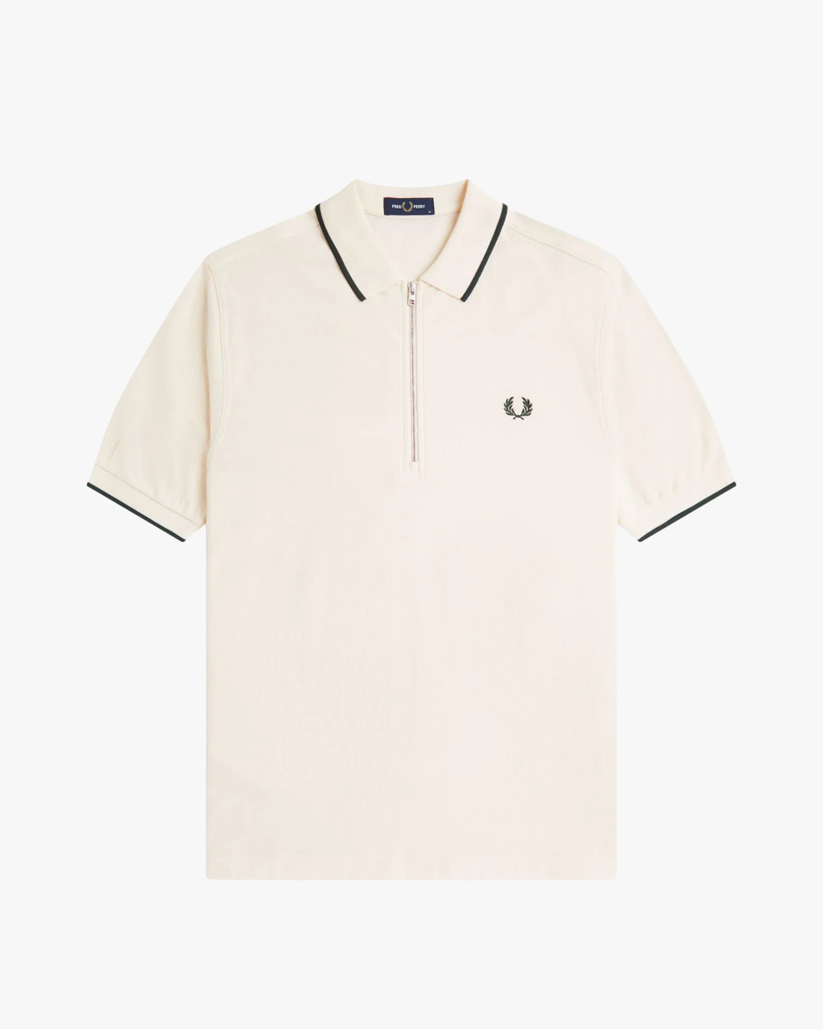 Fred Perry Crepe Pique Polo Shirt - Ecru