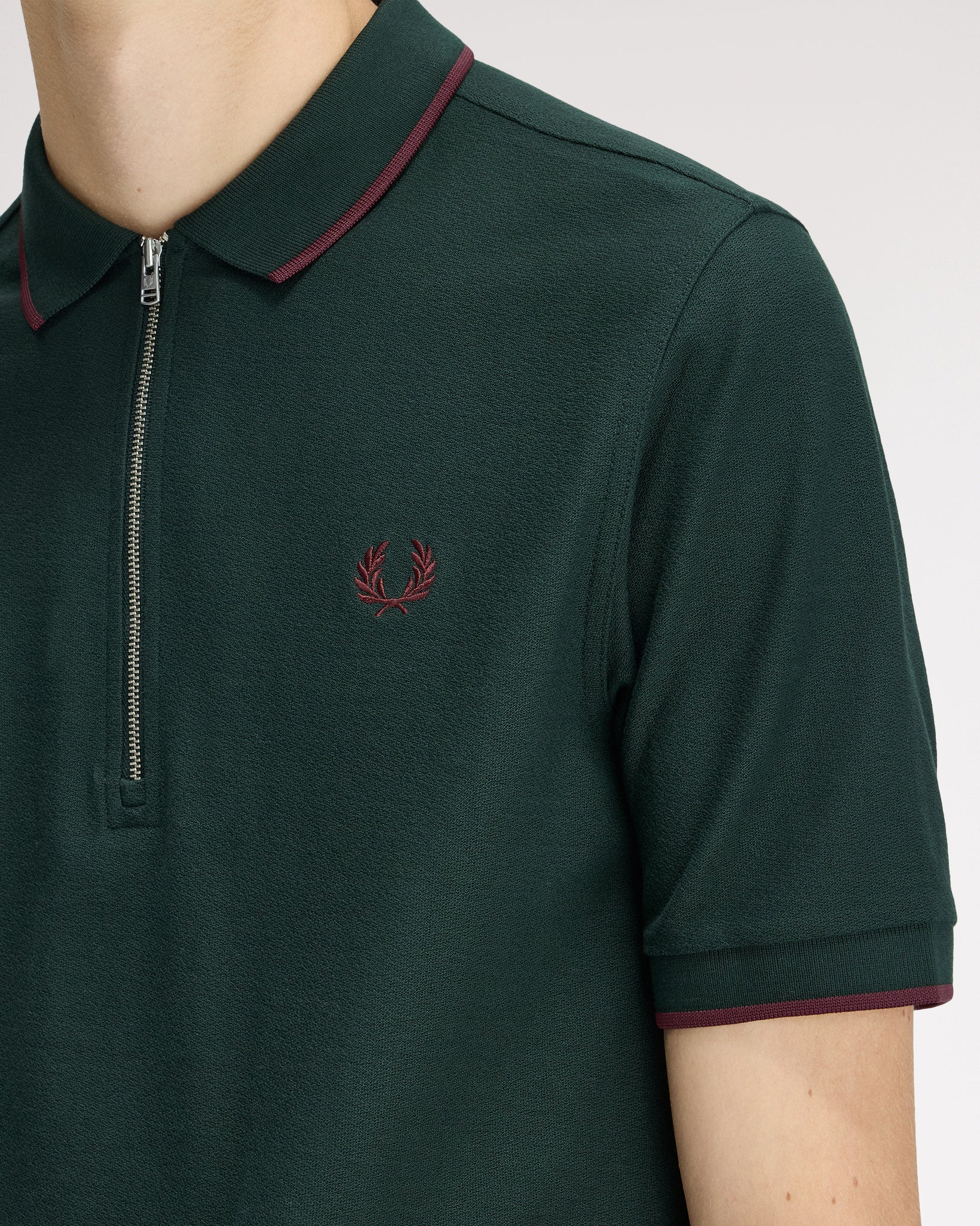 Fred Perry Crepe Pique Polo Shirt - Grassroots - Image 7