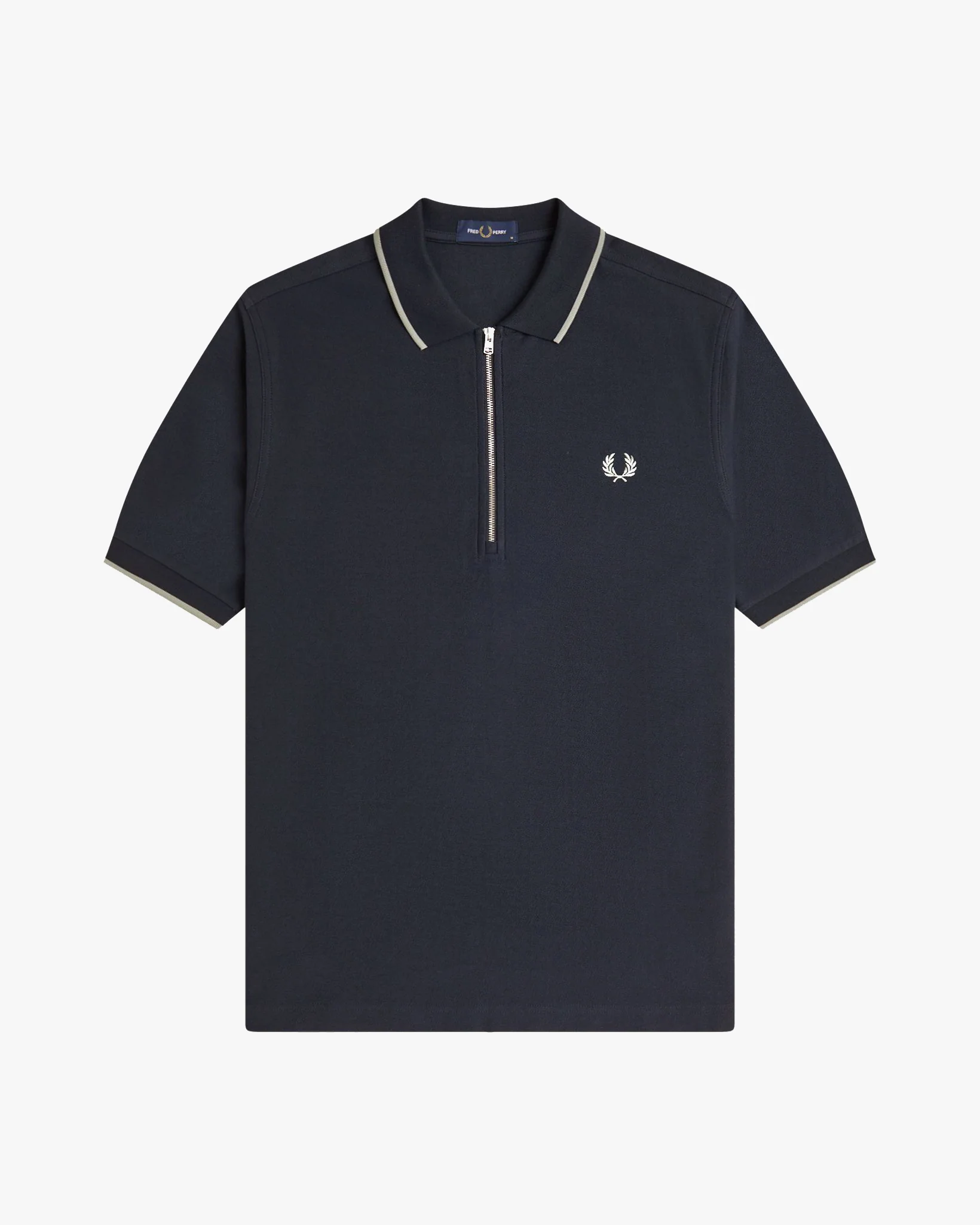 Fred Perry Crepe Pique Polo Shirt - Navy