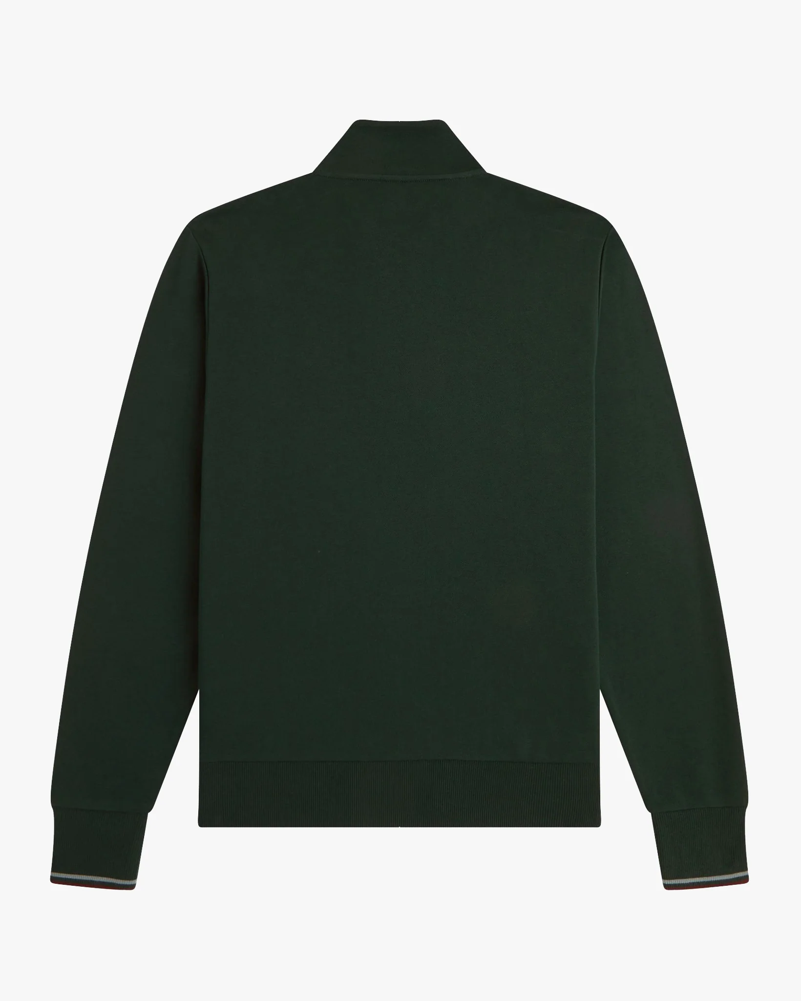 Fred Perry Half Zip Sweatshirt - Grassroots / Stockport Blue / Oxblood - Image 9