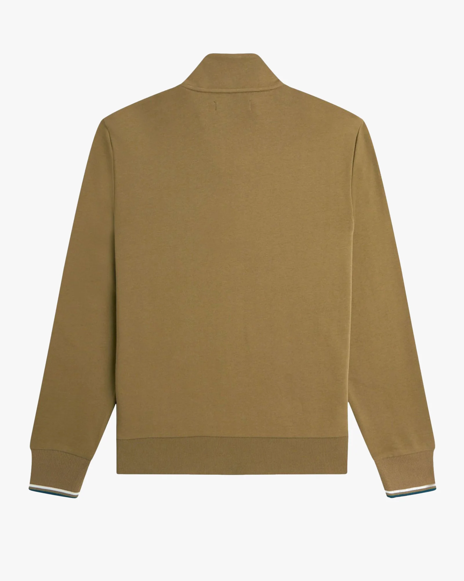 Fred Perry Half Zip Sweatshirt - Shaded Stone / Ecru / Dark Petrol - Image 8