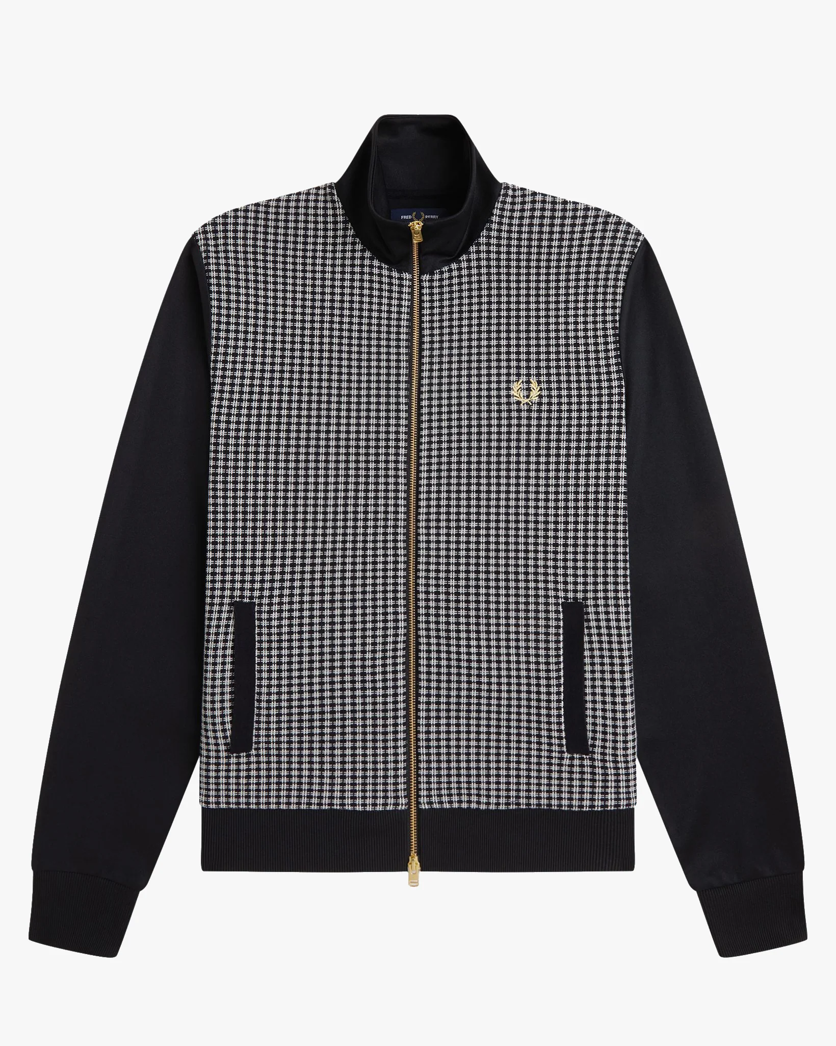 Fred Perry Knitted Front Track Jacket - Black