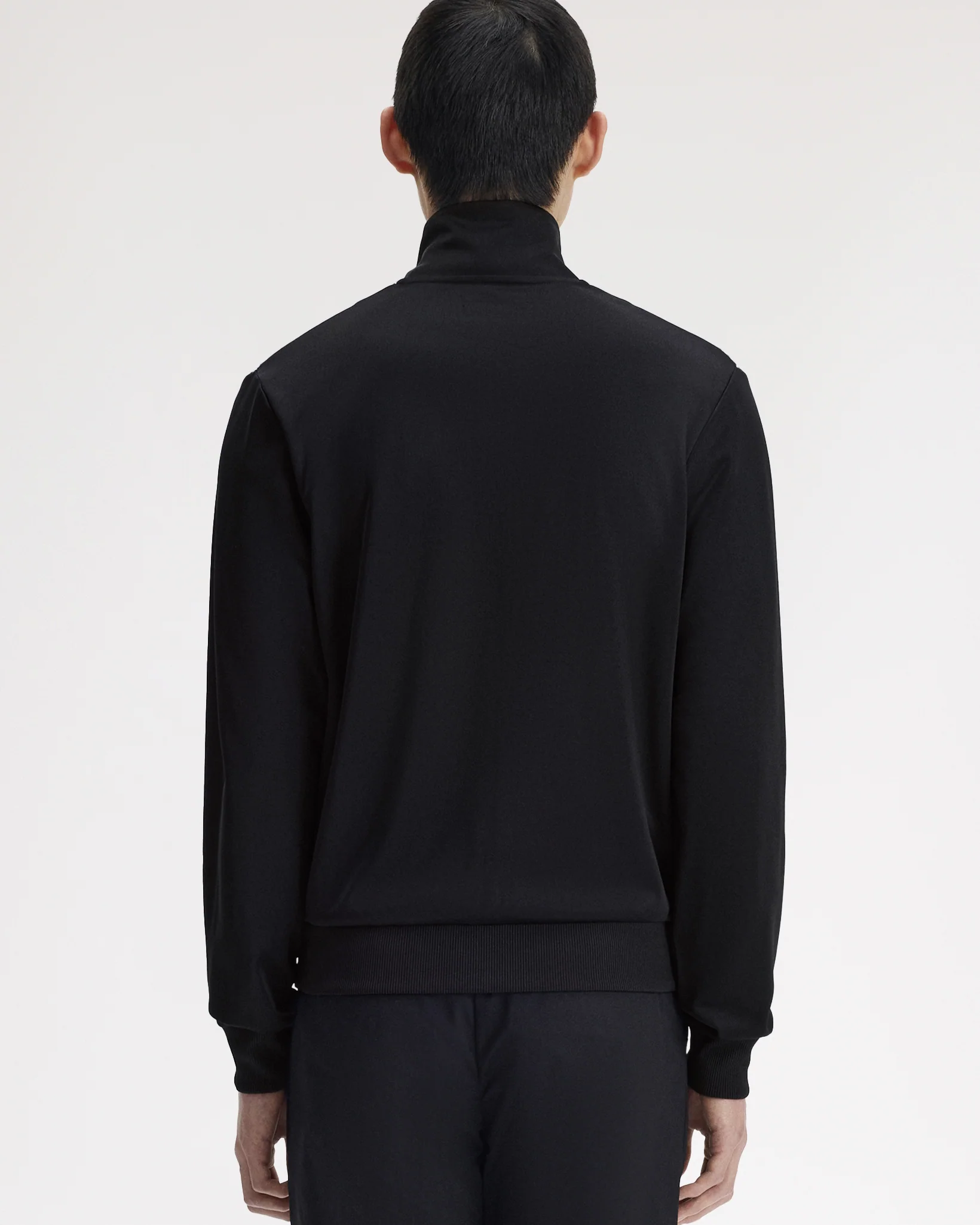 Fred Perry Knitted Front Track Jacket - Black - Image 7