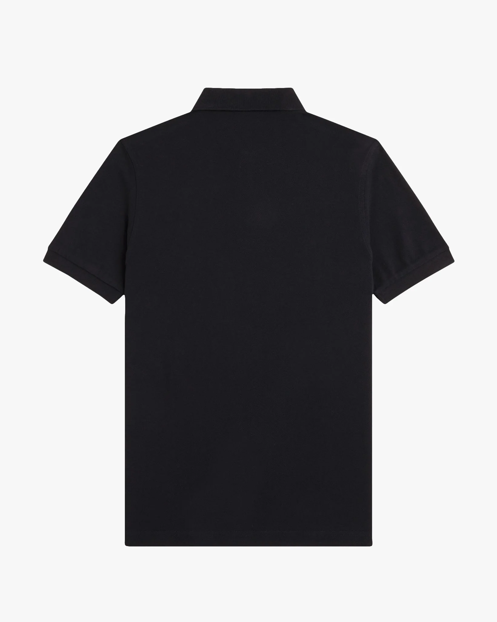 Fred Perry Plain Polo Shirt - Black / Dark Caramel - Image 9