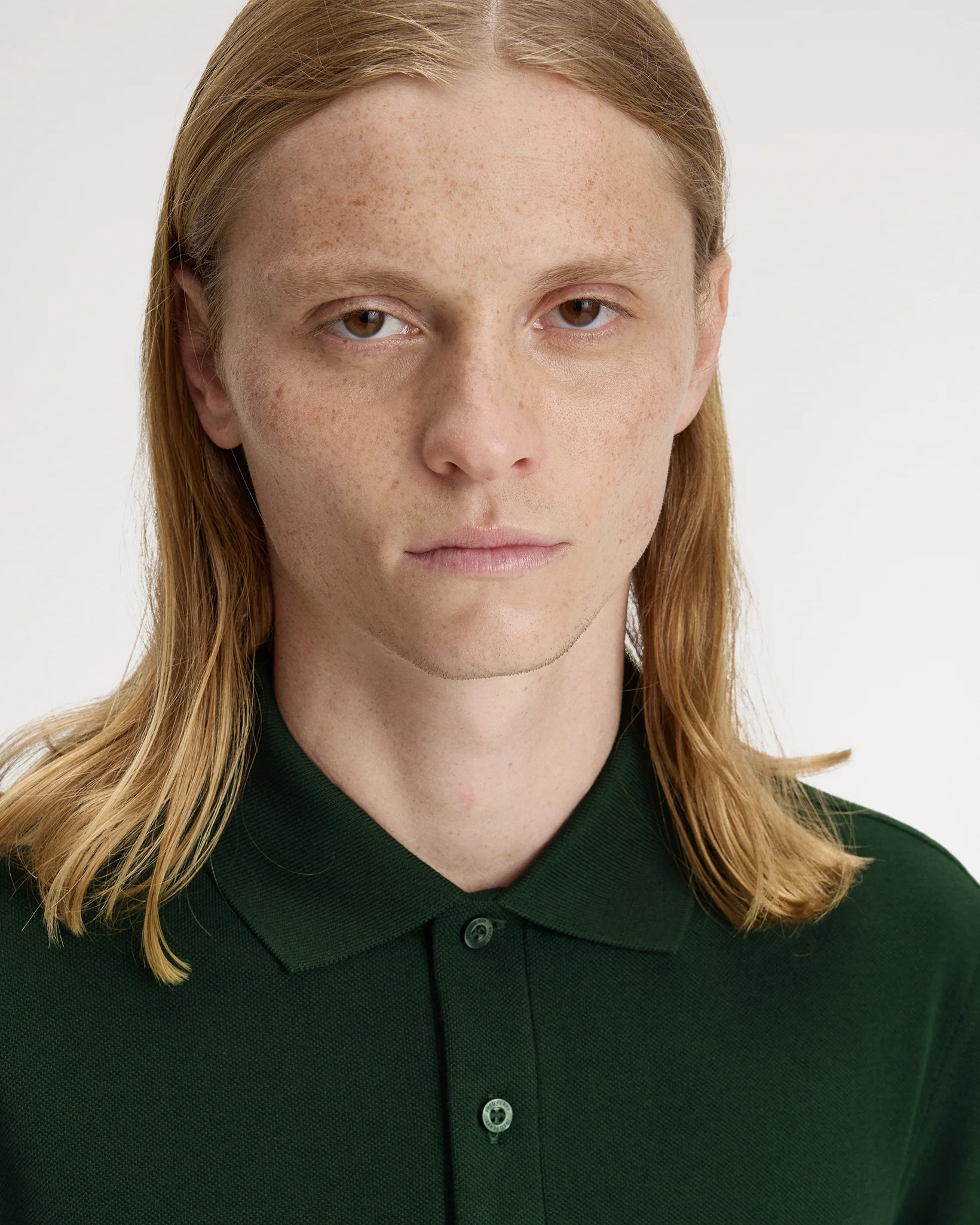 Fred Perry Plain Polo Shirt - Grassroots / Oxblood - Image 7