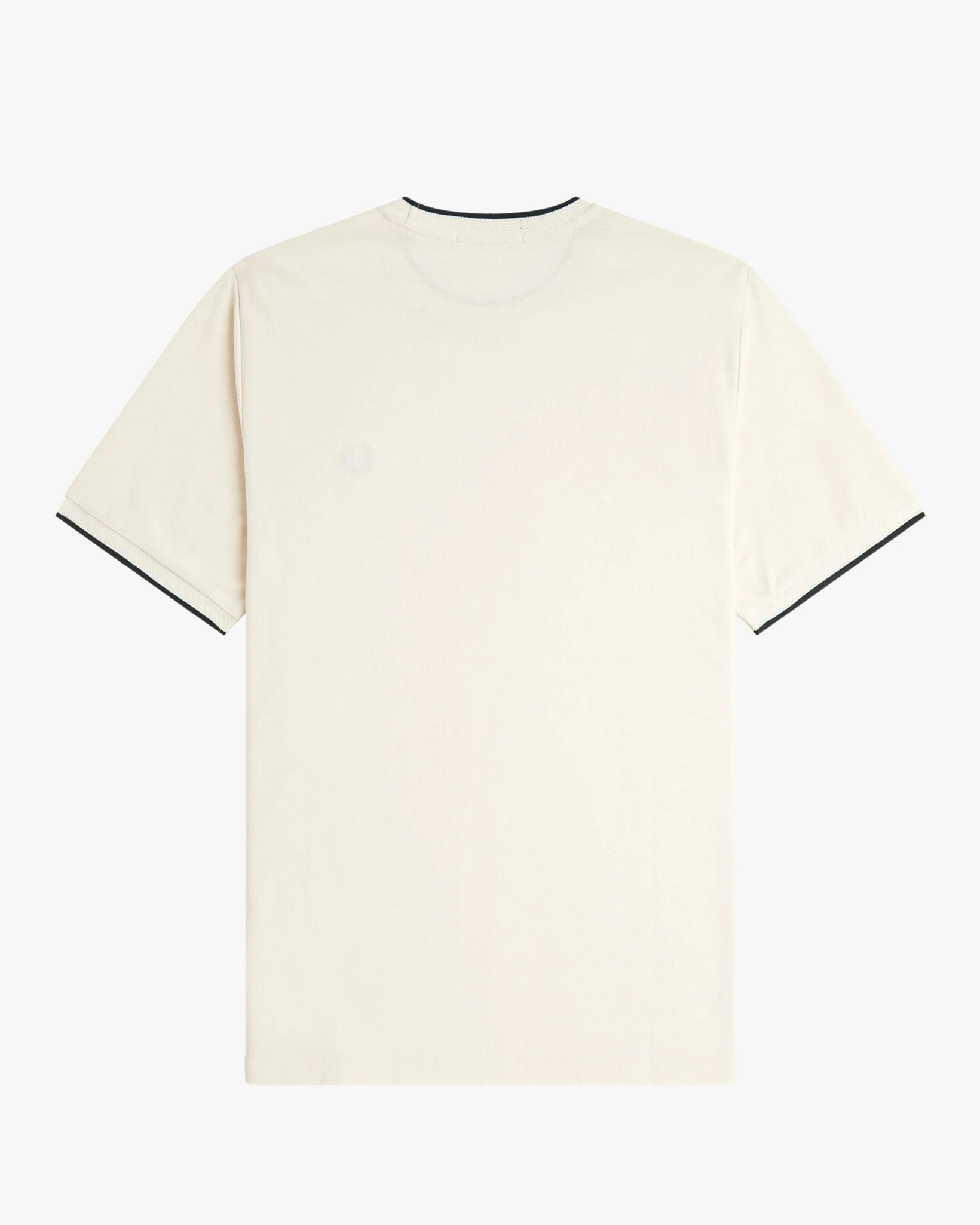 Fred Perry Trim Detail Crepe Pique T-Shirt - Ecru - Image 6