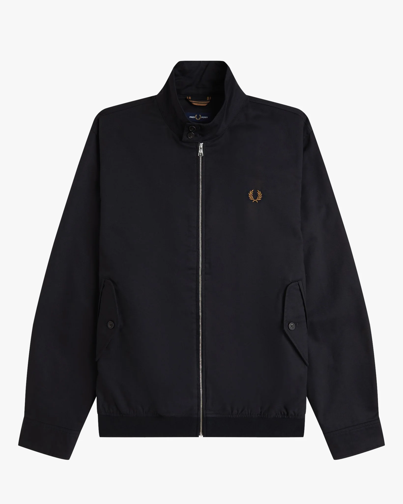 Fred Perry Twill Harrington Jacket - Black