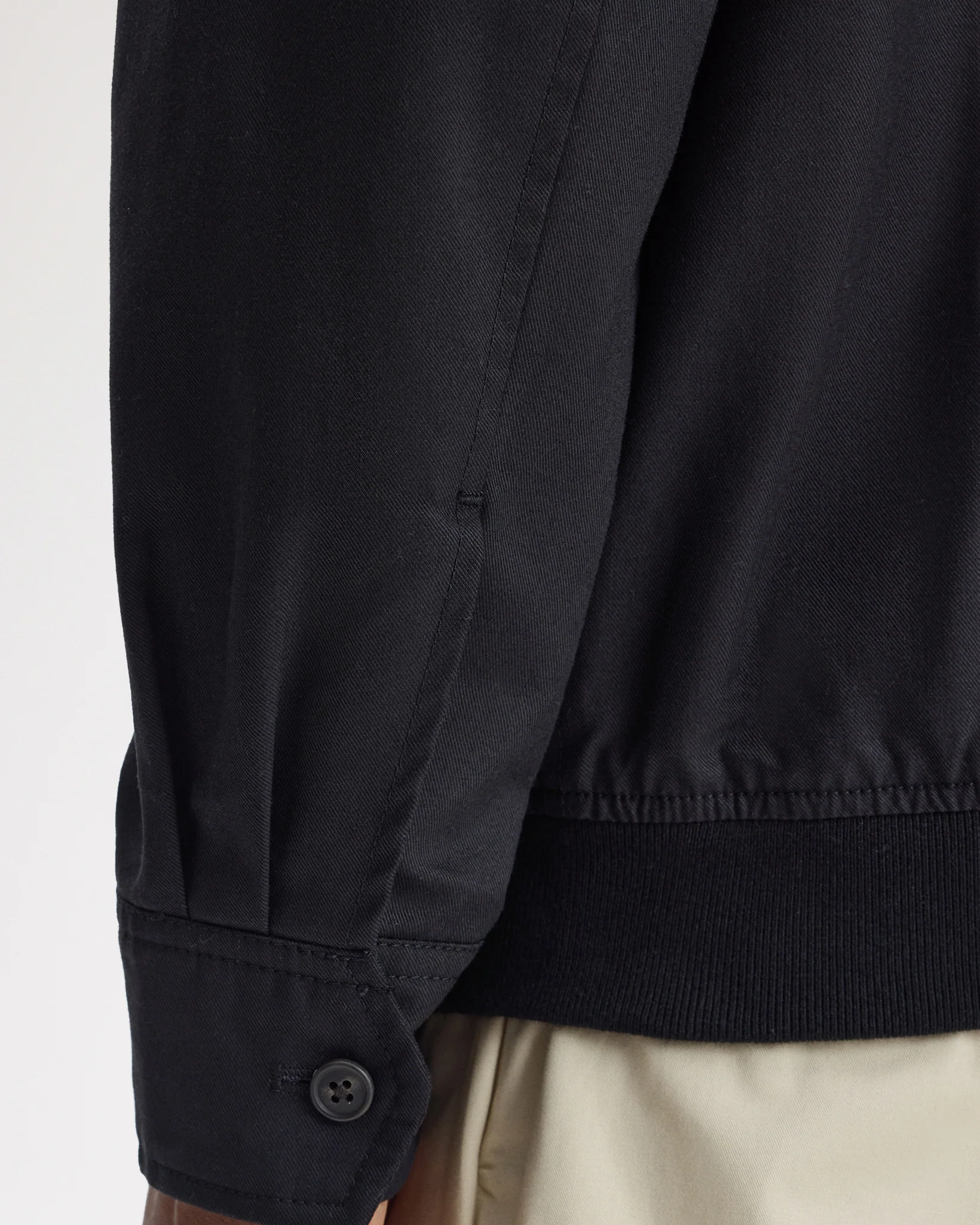Fred Perry Twill Harrington Jacket - Black - Image 9