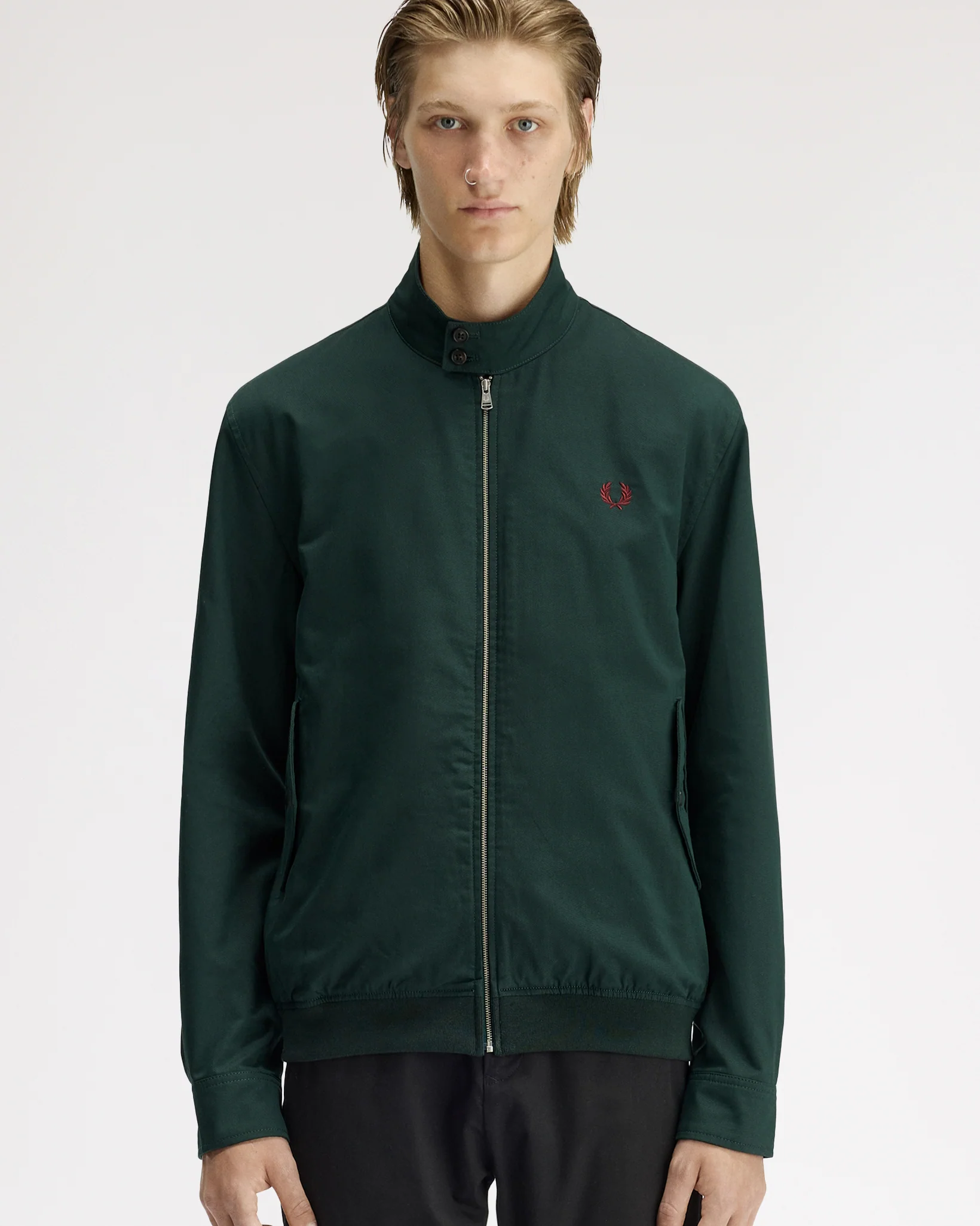 Fred Perry Twill Harrington Jacket - Grassroots - Image 2