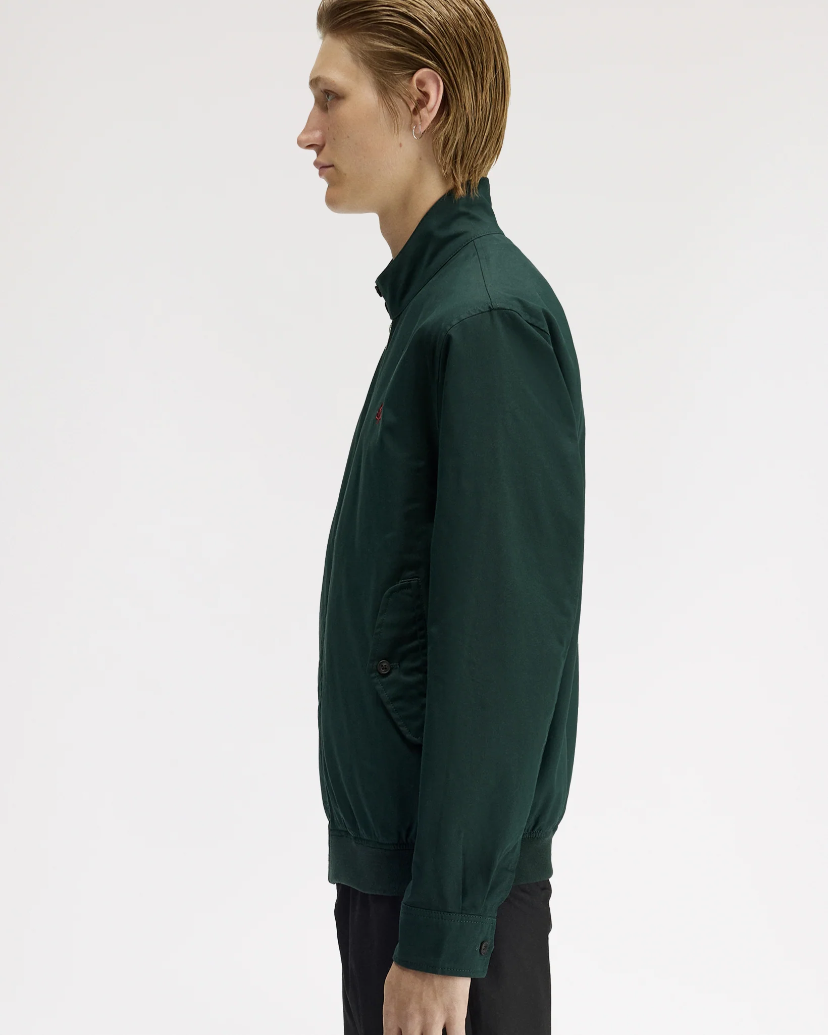 Fred Perry Twill Harrington Jacket - Grassroots - Image 3
