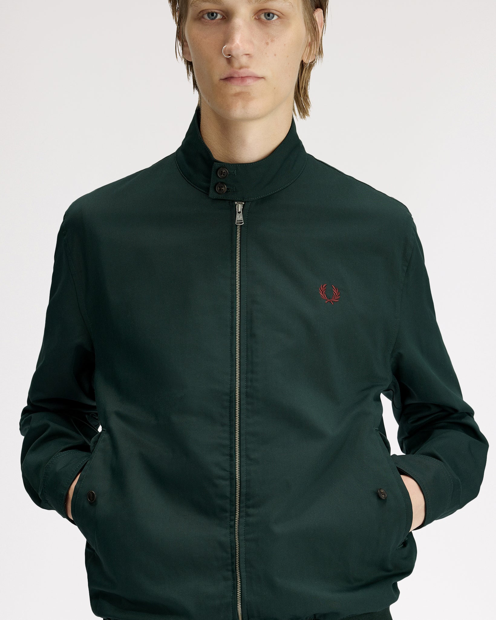 Fred Perry Twill Harrington Jacket - Grassroots - Image 5