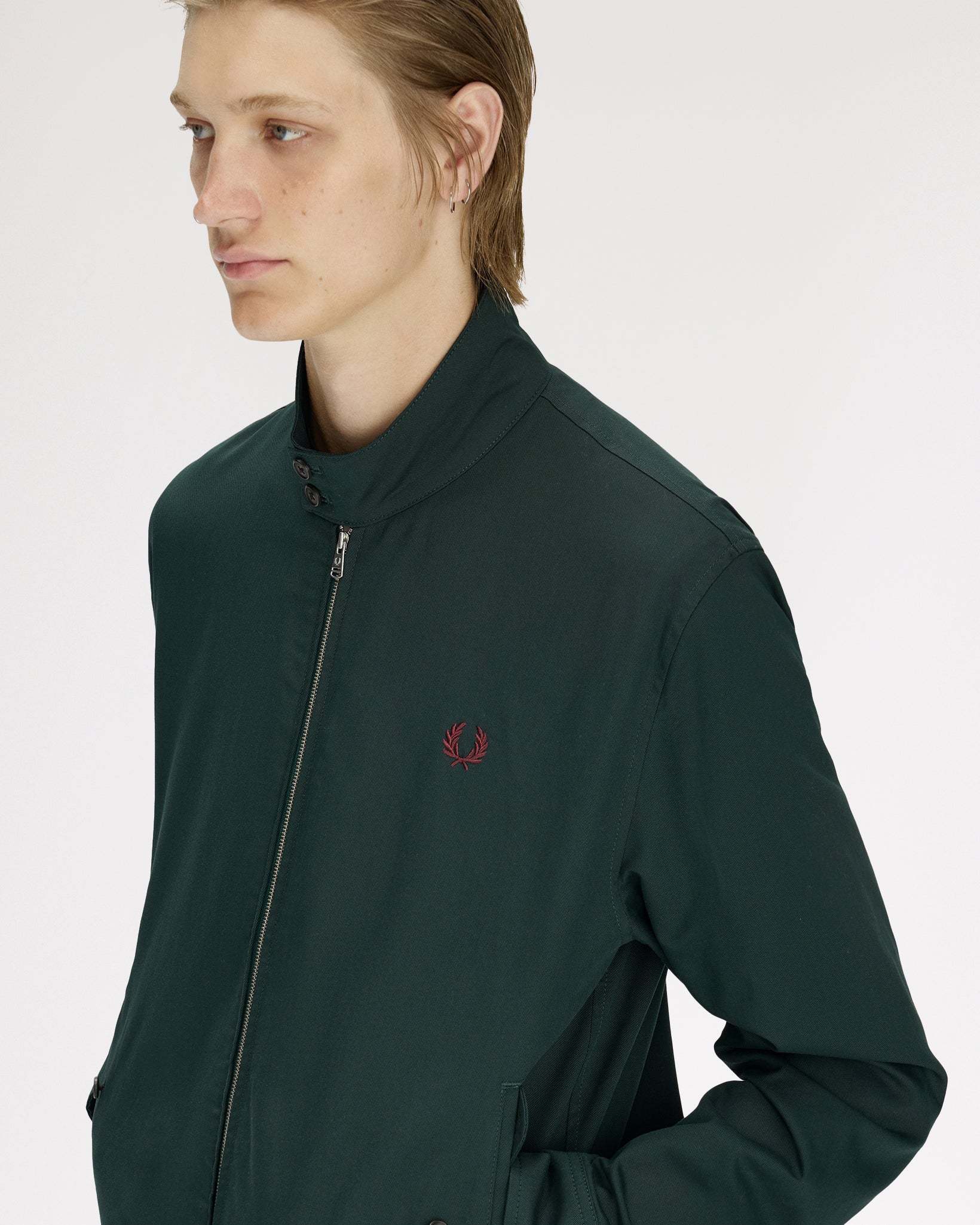 Fred Perry Twill Harrington Jacket - Grassroots - Image 6