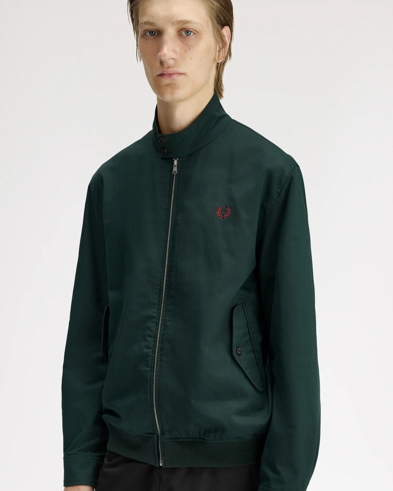 Fred Perry Twill Harrington Jacket - Grassroots - Image 7