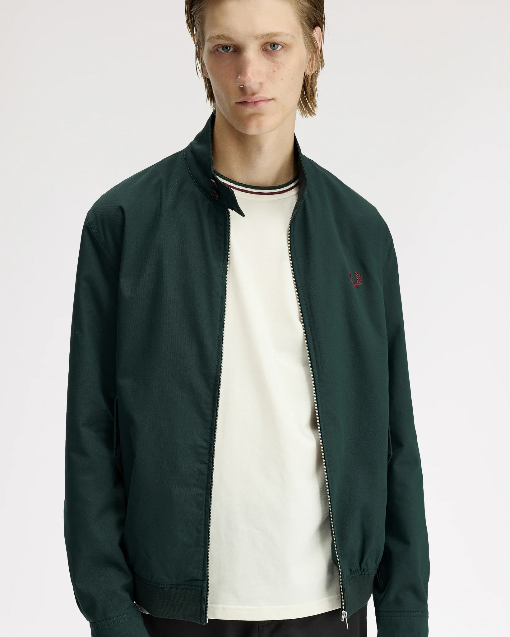 Fred Perry Twill Harrington Jacket - Grassroots - Image 8
