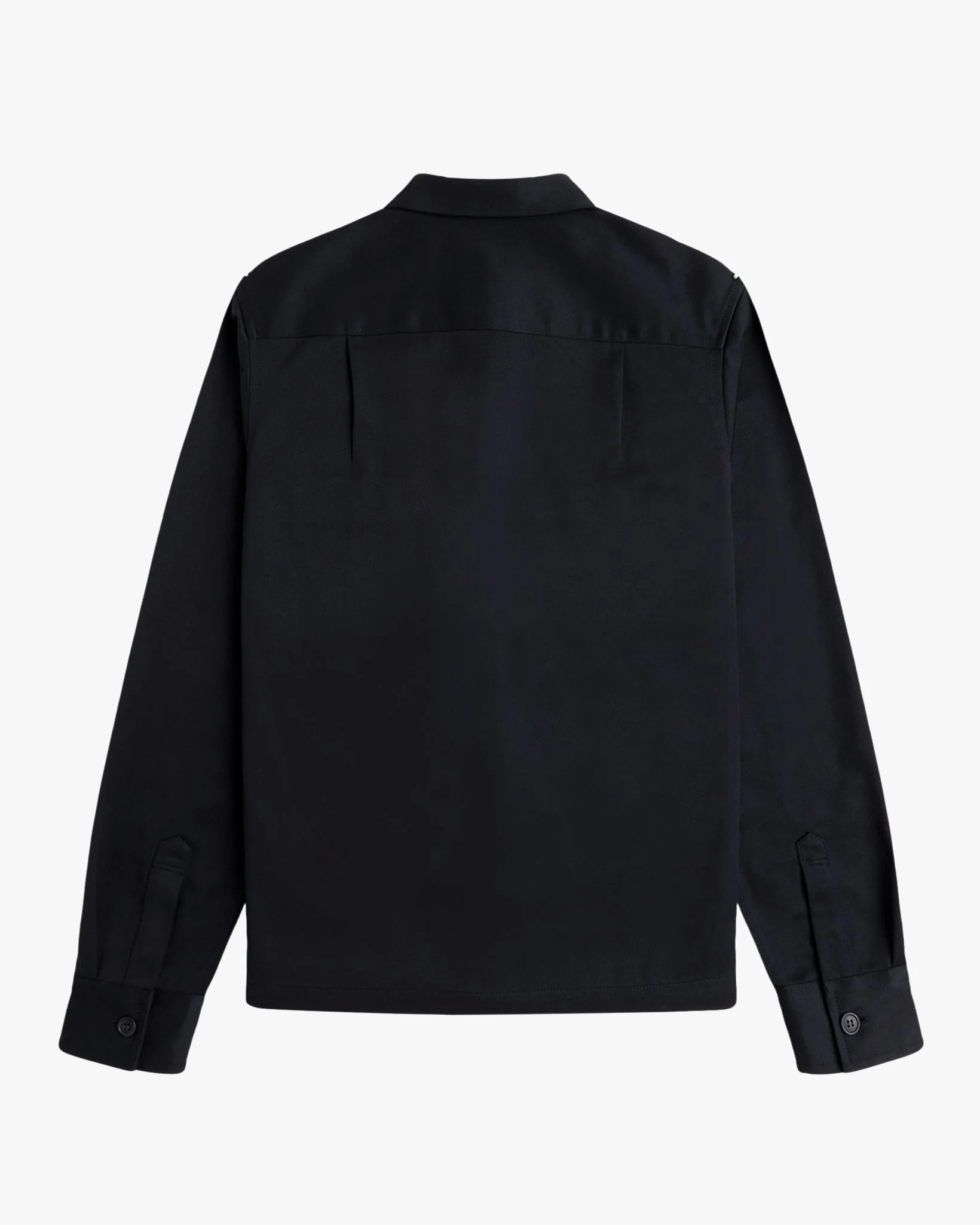 Fred Perry Twill Overshirt - Black - Image 8