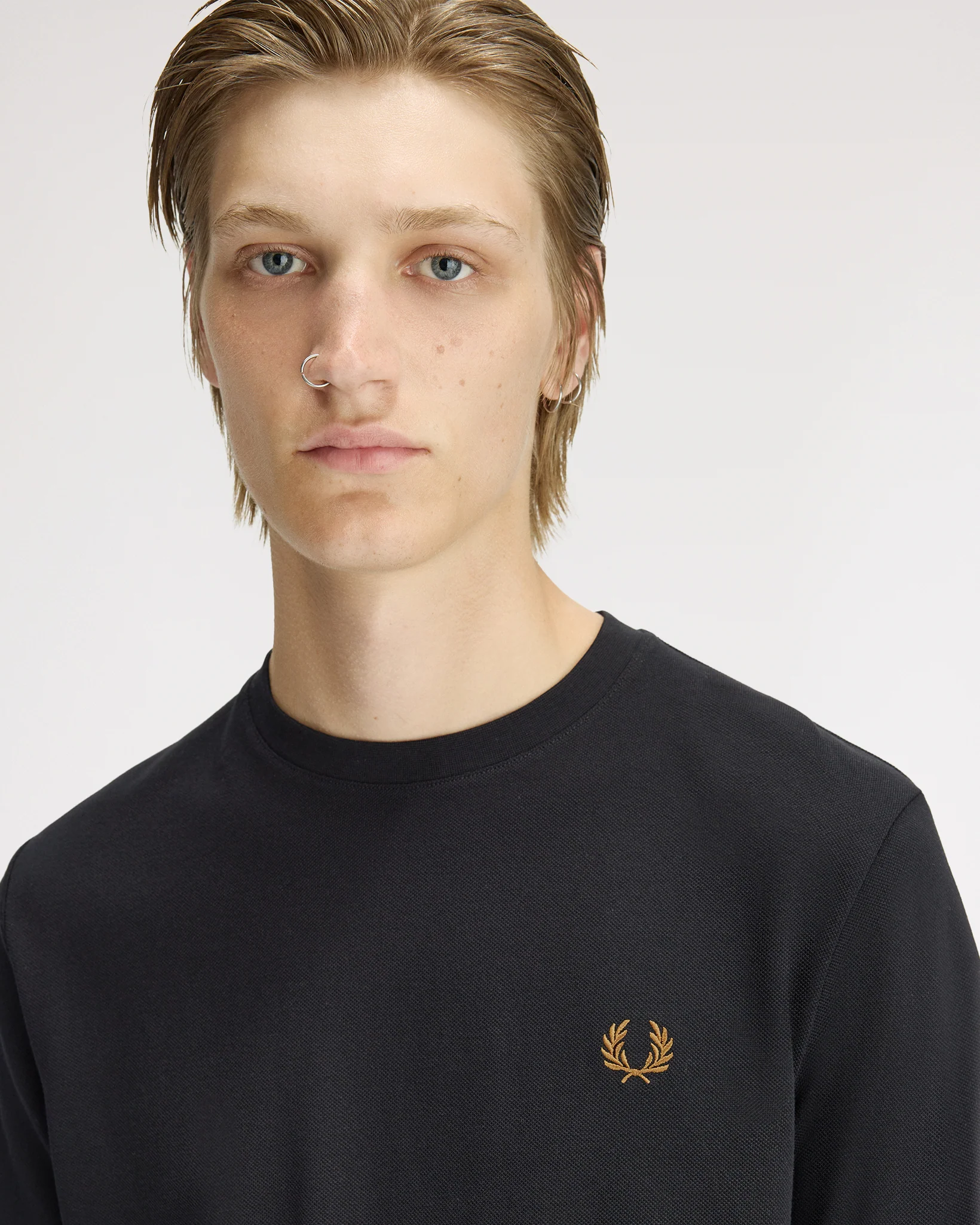 Fred Perry Twin Tipped Cuff T-Shirt - Black - Image 5