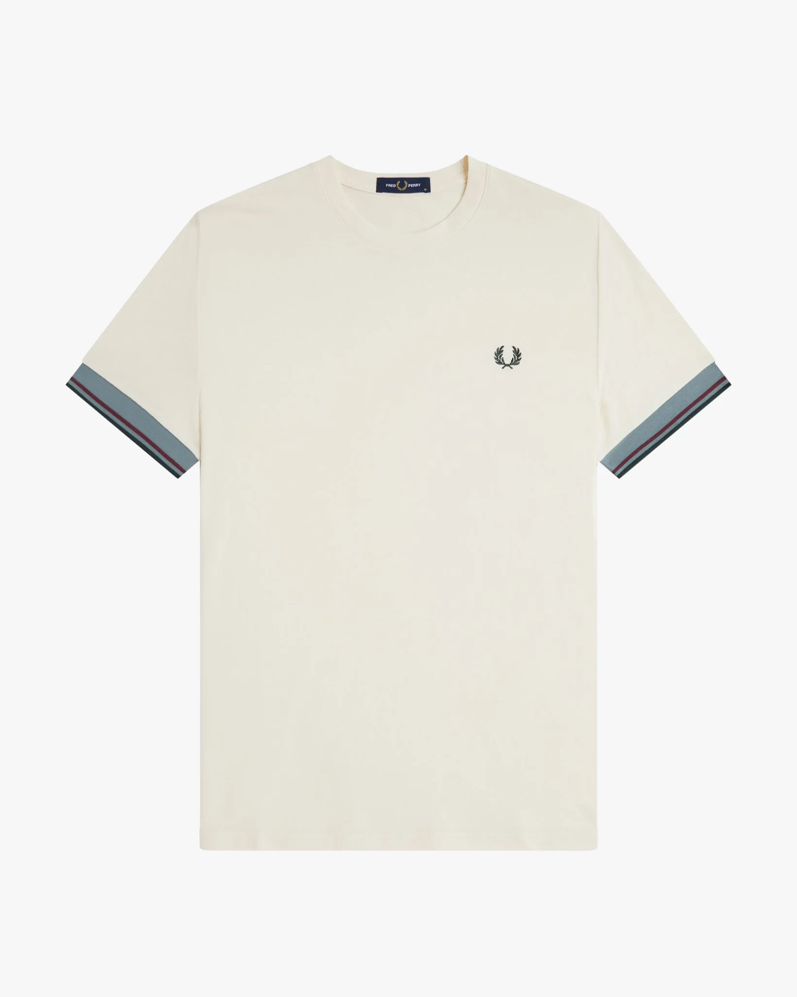 Fred Perry Twin Tipped Cuff T-Shirt - Ecru