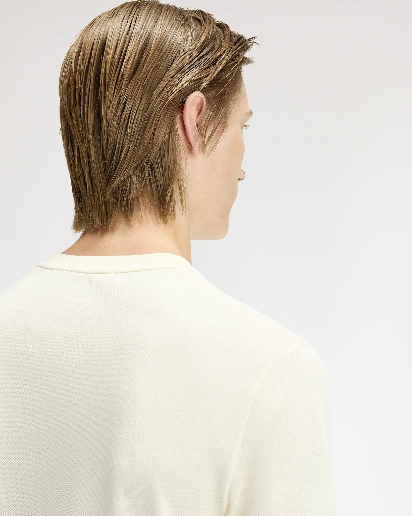 Fred Perry Twin Tipped Cuff T-Shirt - Ecru - Image 6
