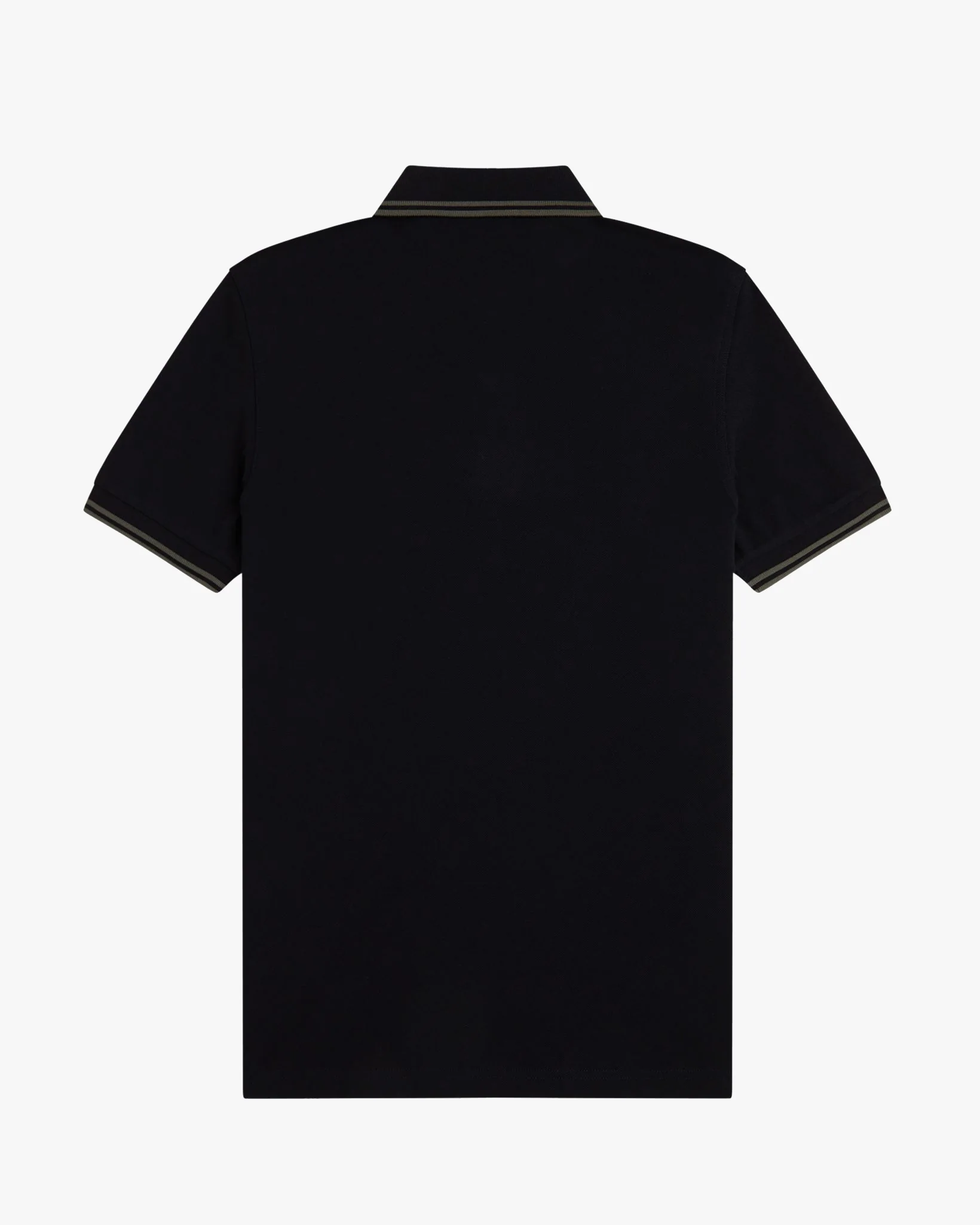 Fred Perry Twin Tipped Polo Shirt - Black / Field Green - Image 8