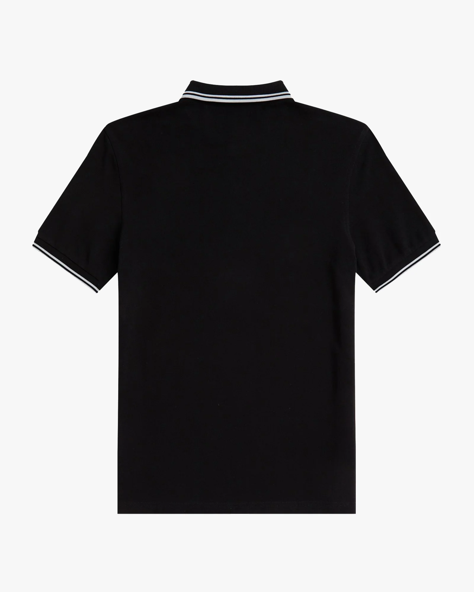 Fred Perry Twin Tipped Polo Shirt - Black / White / White - Image 7