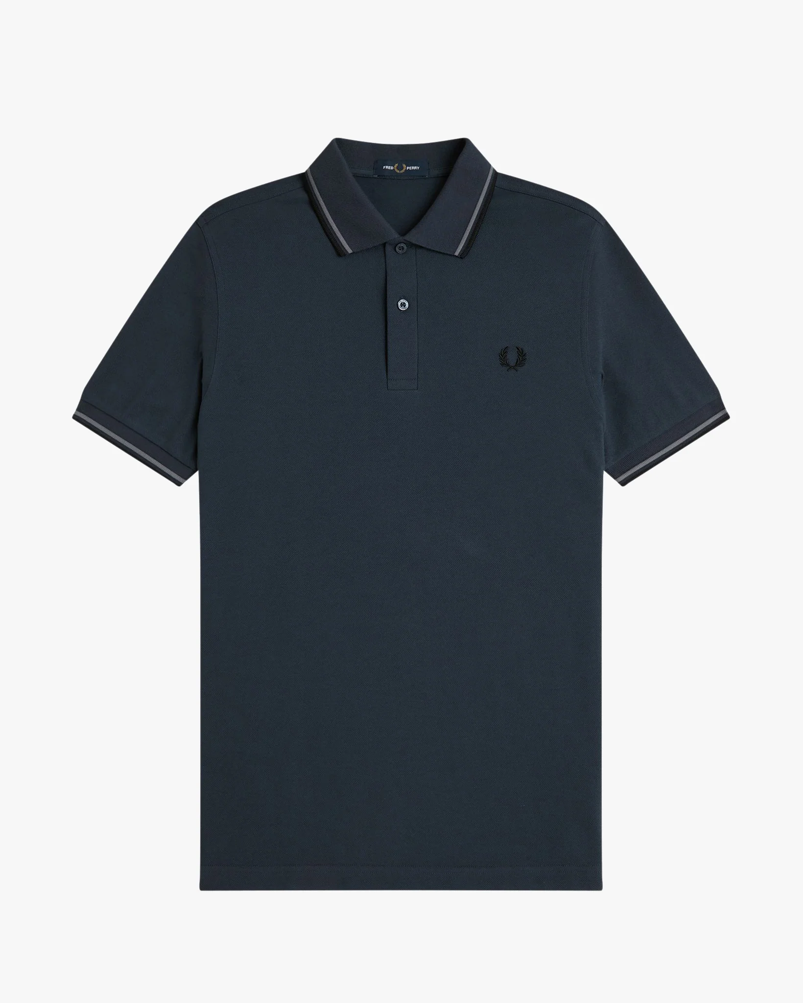 Fred Perry Twin Tipped Polo Shirt - Dark Airforce / Stockport Blue / Black