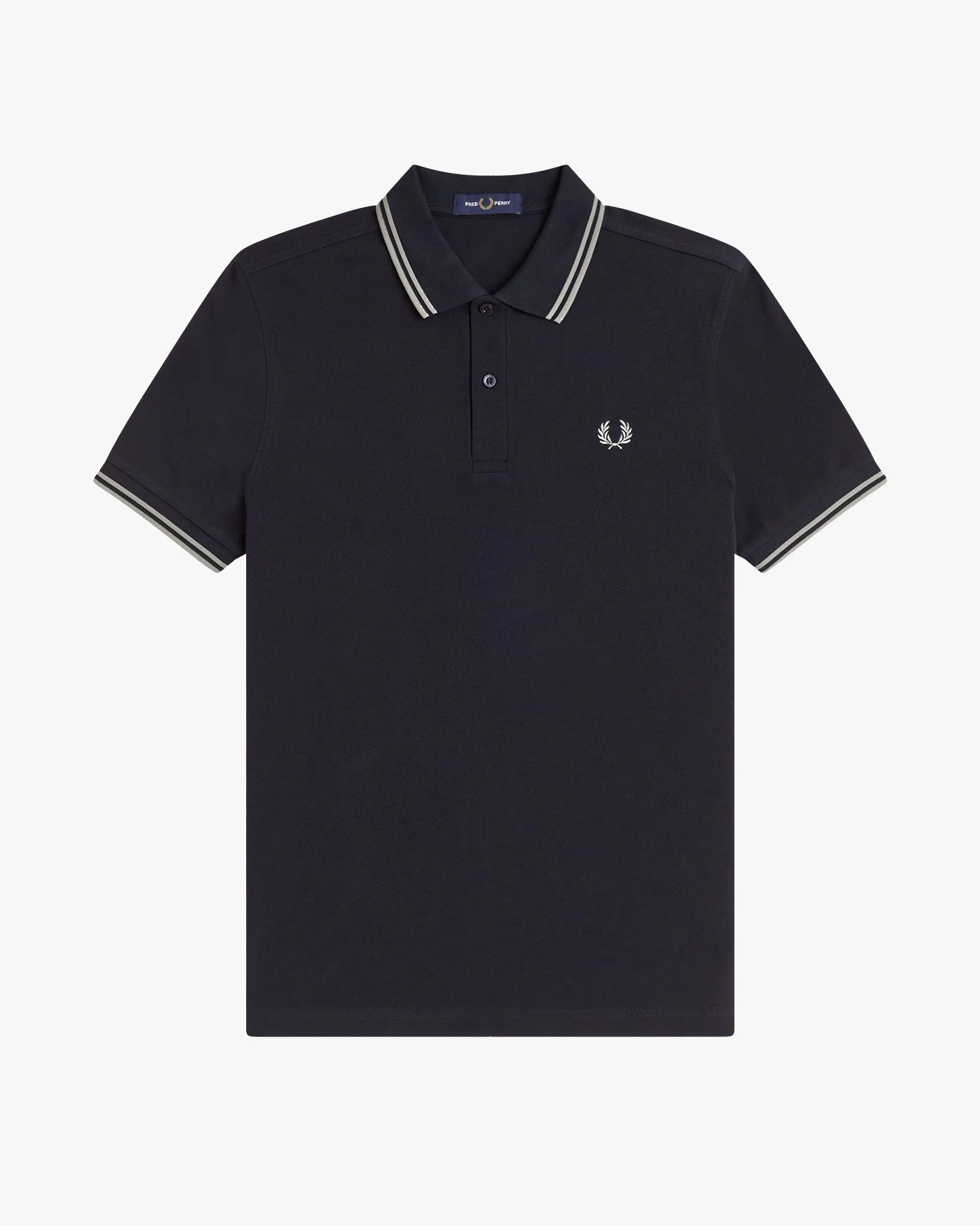 Fred Perry Twin Tipped Polo Shirt - Navy / Seagrass