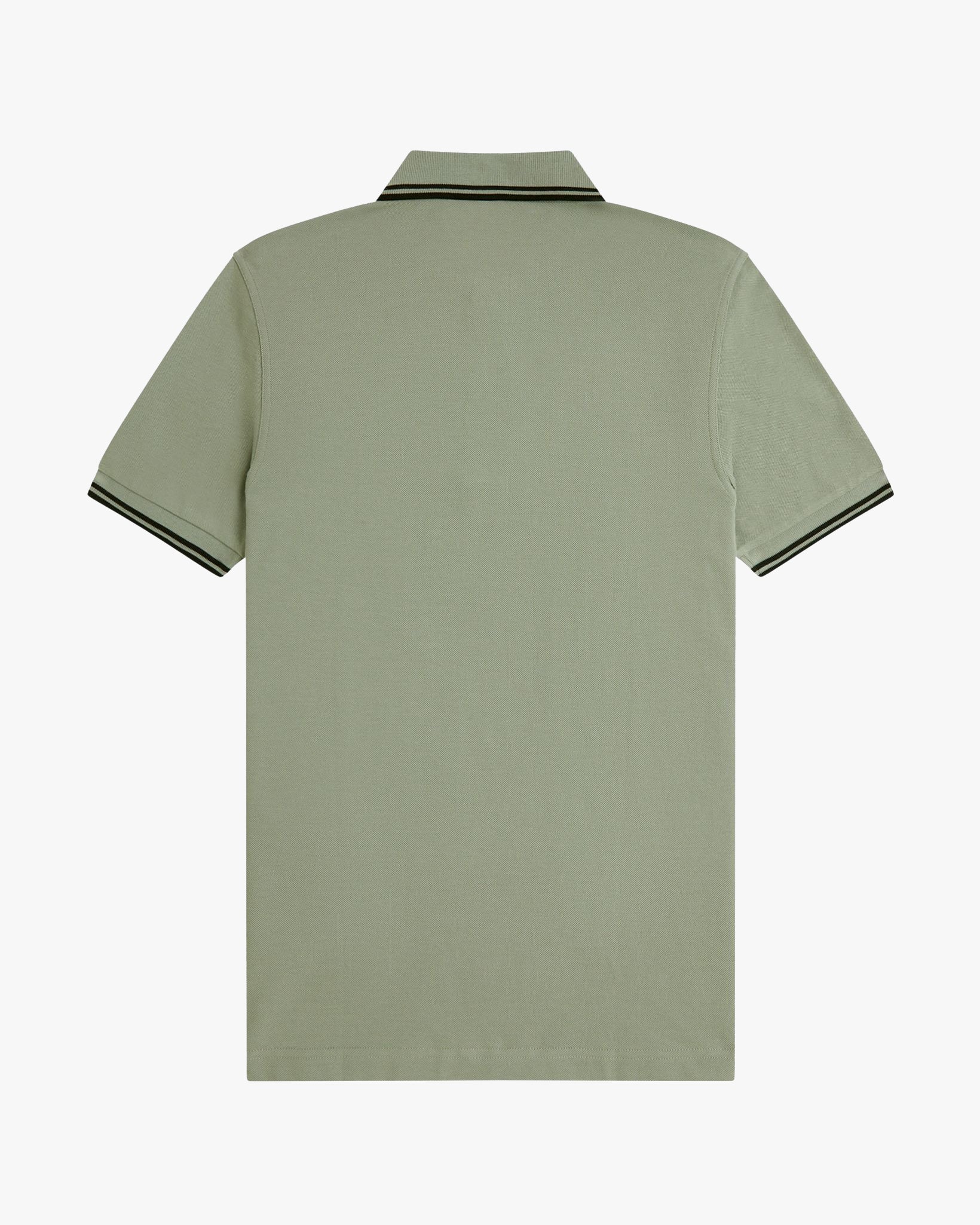 Fred Perry Twin Tipped Polo Shirt - Seagrass / Black - Image 8