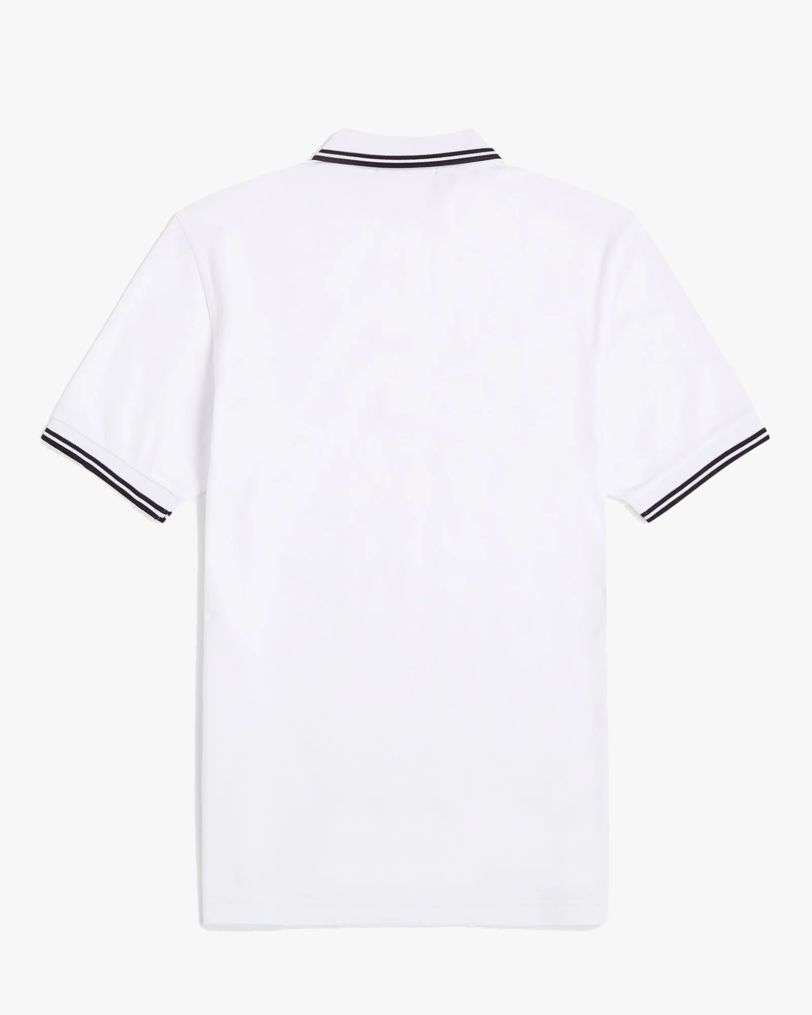 Fred Perry Twin Tipped Polo Shirt - White / Black / Black - Image 8