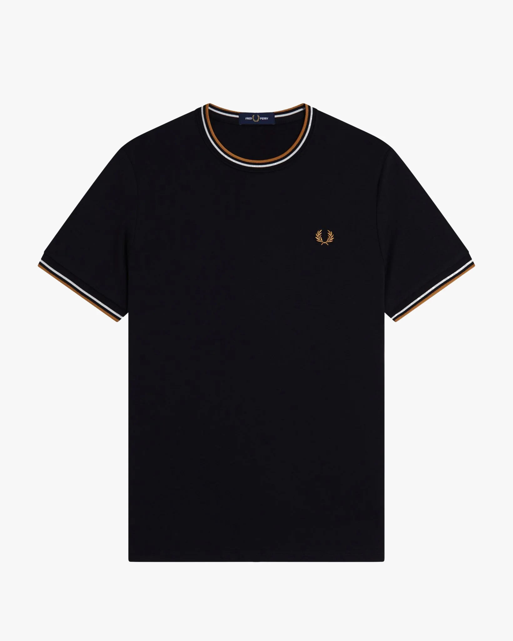 Fred Perry Twin Tipped T Shirt - Black