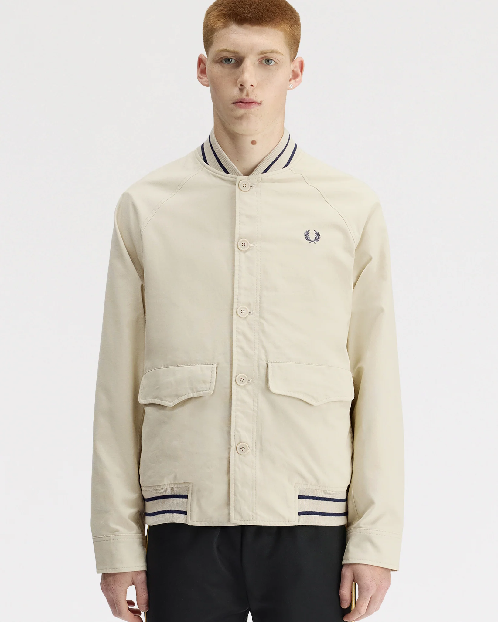 Fred Perry Umpire Bomber Jacket - Oatmeal - Image 2