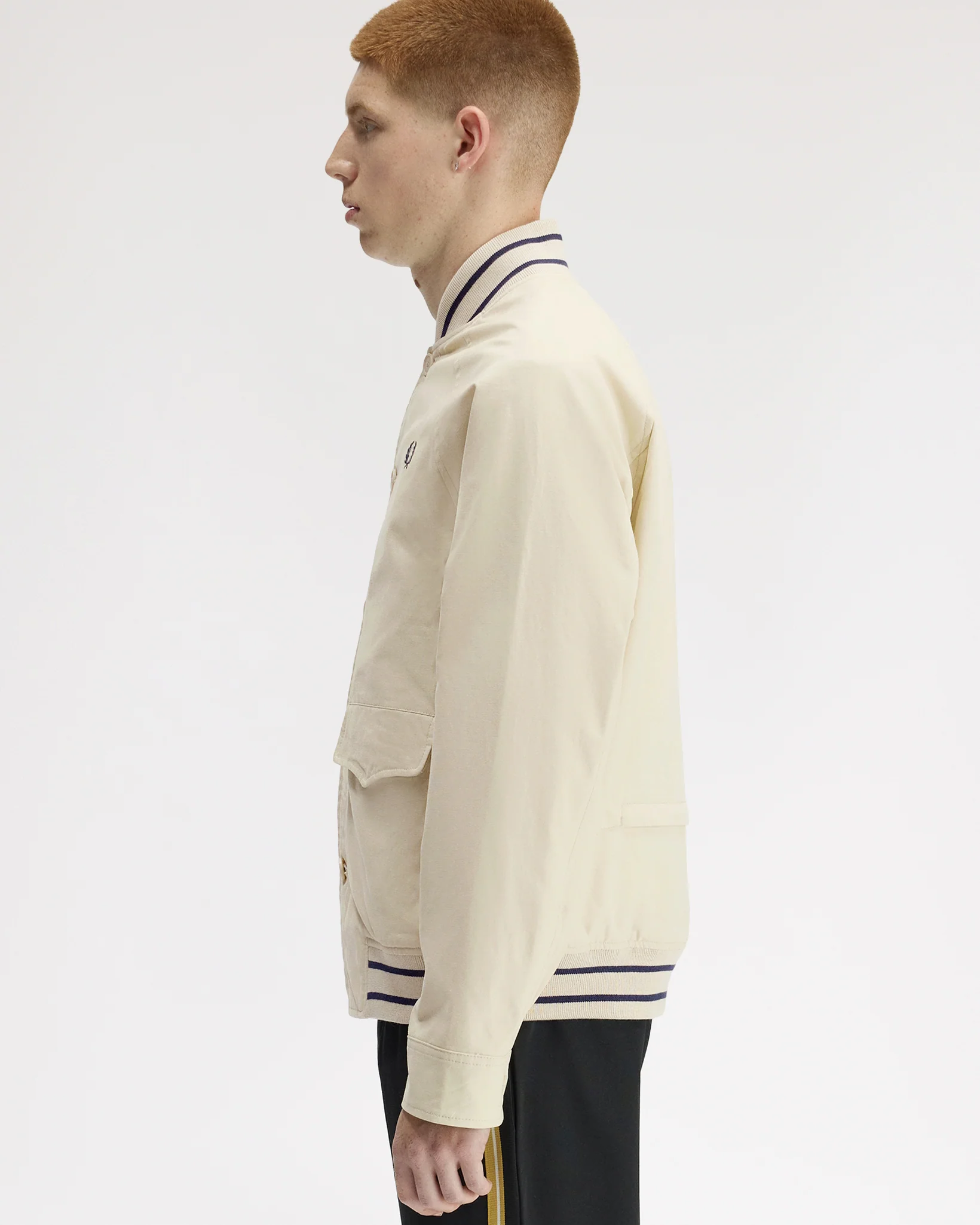 Fred Perry Umpire Bomber Jacket - Oatmeal - Image 5