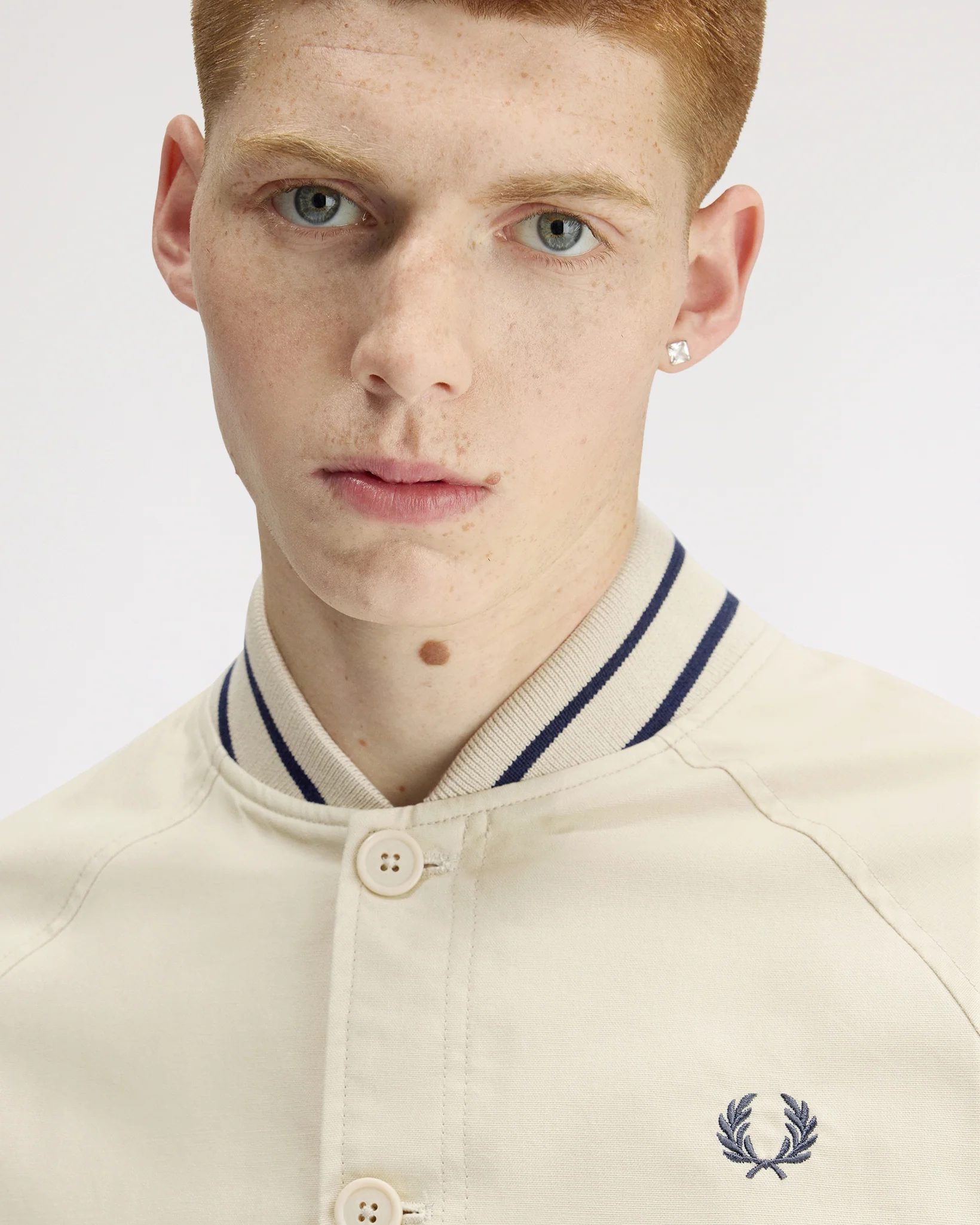 Fred Perry Umpire Bomber Jacket - Oatmeal - Image 7