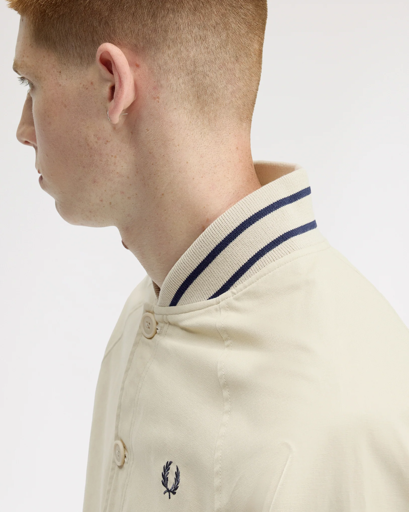 Fred Perry Umpire Bomber Jacket - Oatmeal - Image 8
