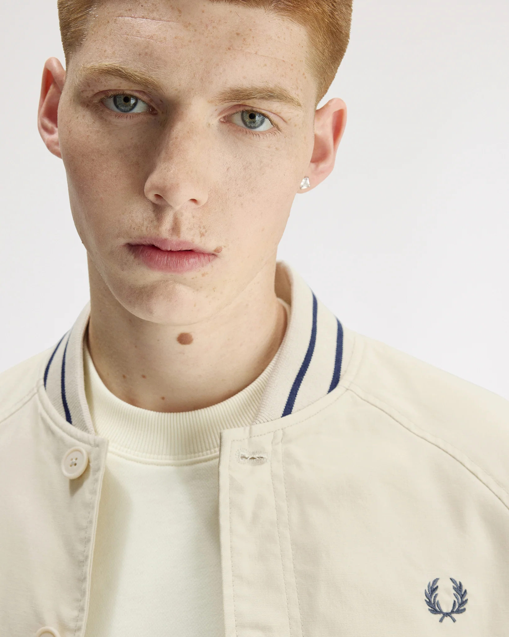Fred Perry Umpire Bomber Jacket - Oatmeal - Image 9