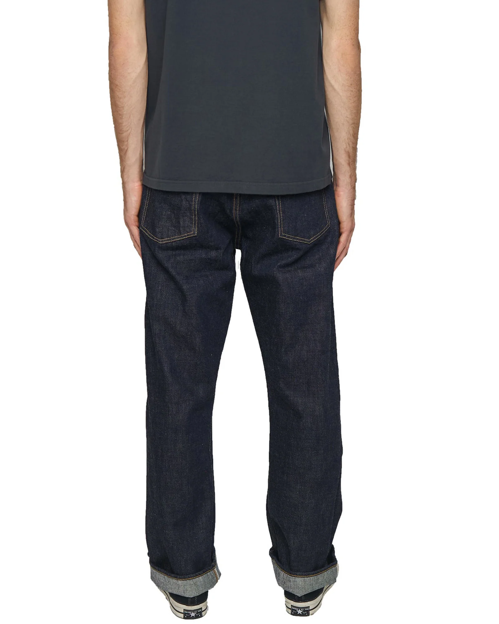 Fullcount 0105W 13.7oz Selvedge Wide Fit Mens Jeans - Indigo Onewash - Image 4
