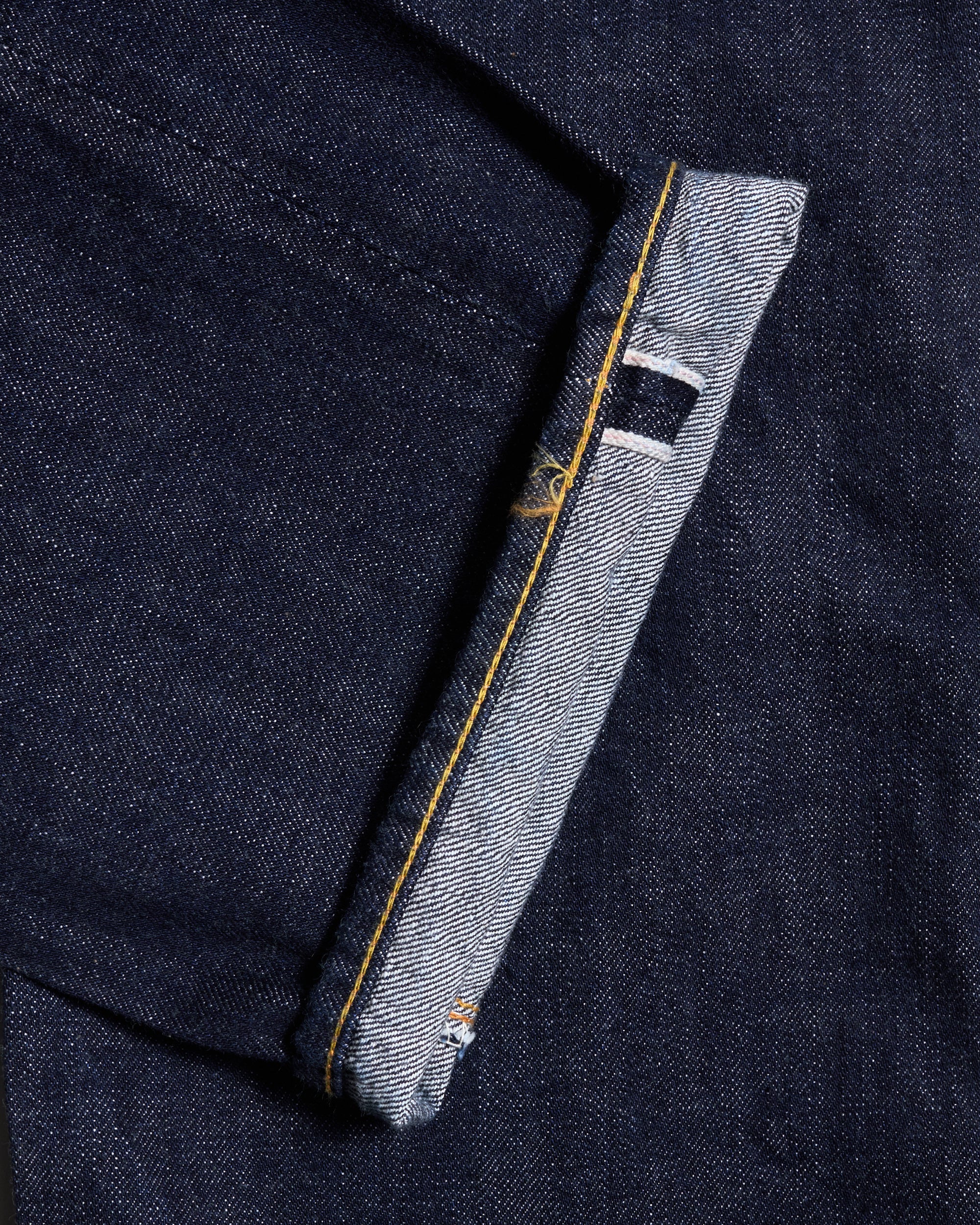 Fullcount 1101W 13.7oz Selvedge Straight Fit Mens Jeans - Indigo Onewash - Image 10