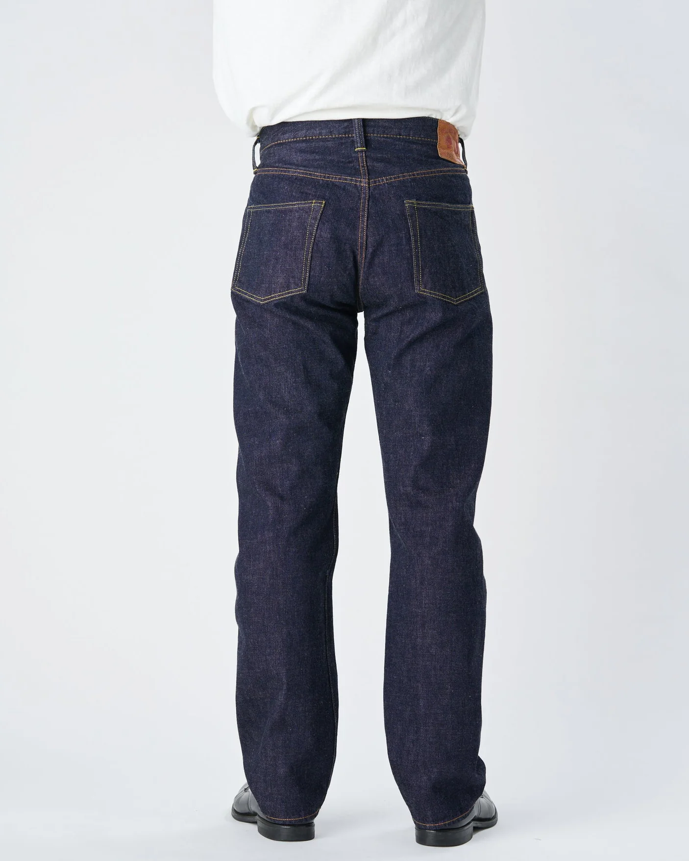 Fullcount 1101W 13.7oz Selvedge Straight Fit Mens Jeans - Indigo Onewash - Image 5