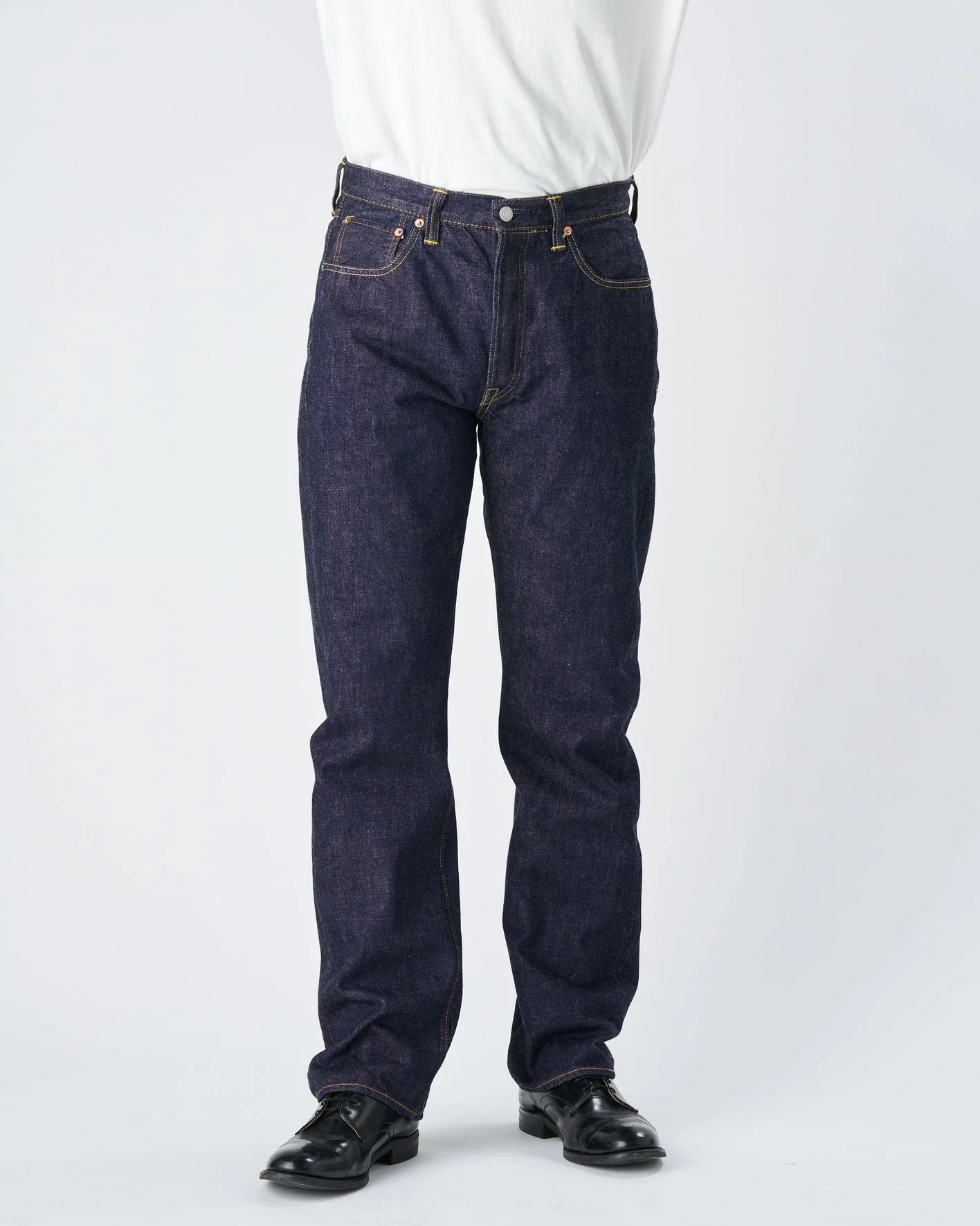 Fullcount 1101XXW 15.5oz Selvedge Straight Fit Mens Jeans - Indigo Onewash - Image 2