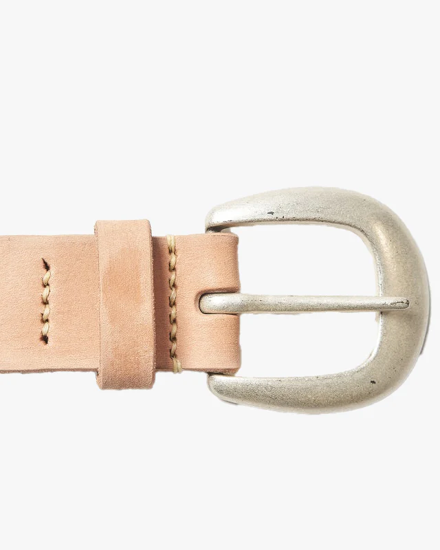 Fullcount 6210 Wild Leather Belt - Natural - Image 2
